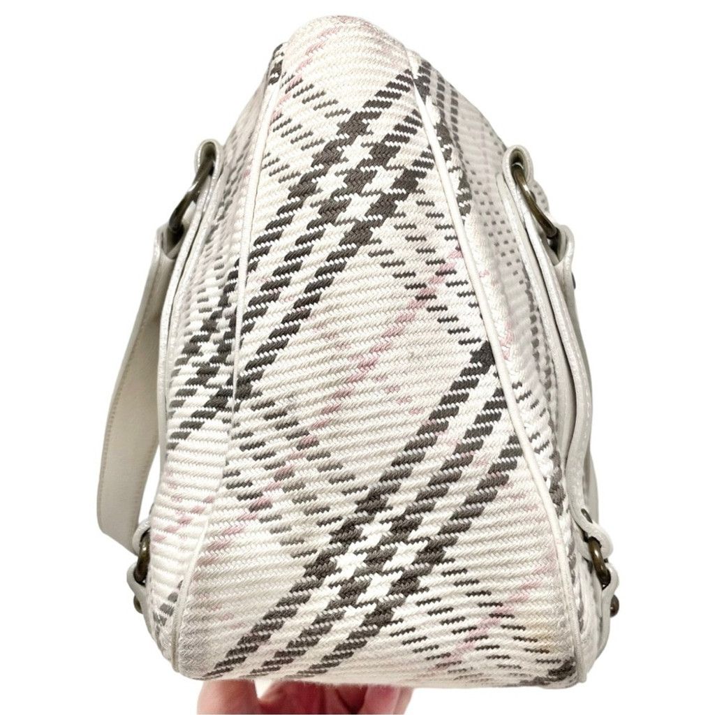 Burberry Burberry Blue Label Cream Plaid Satchel Shoulder Bag Size ONE SIZE - 5 Thumbnail