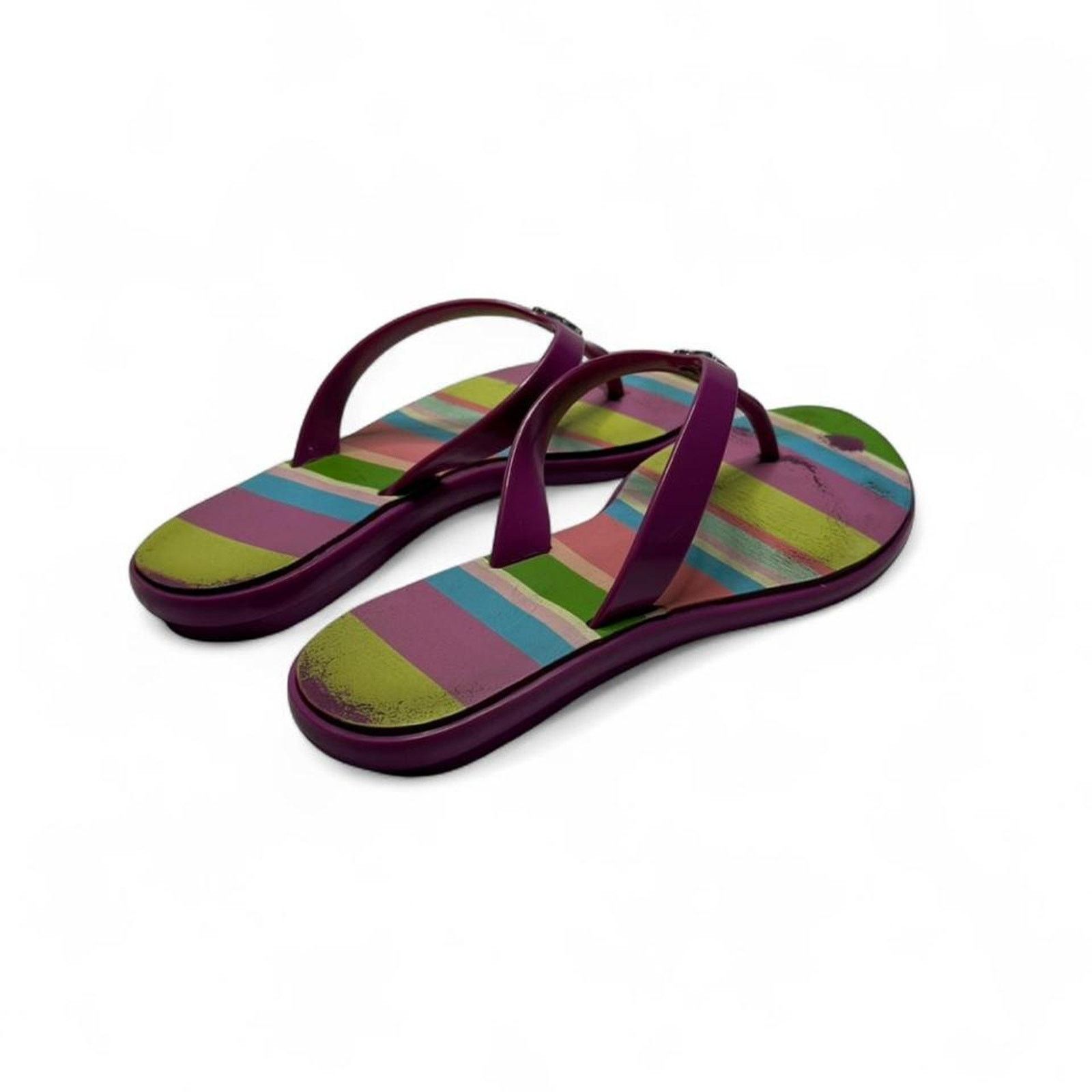 Coach Coach Jelly Tropical Summer Y2K 2000s Trixie Sandals size 7 Size US 7 / IT 37 - 2 Thumbnail