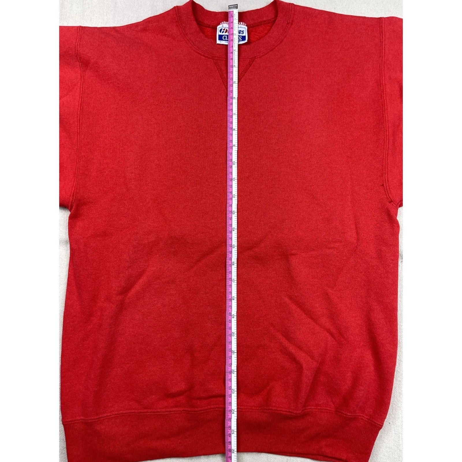 Hanes VINTAGE Hanes Sweatshirt Red Crewneck L Mens 90s Unisex Adults Cotton Polyester Fleece Made in USA Size US L / EU 52-54 / 3 - 6 Thumbnail