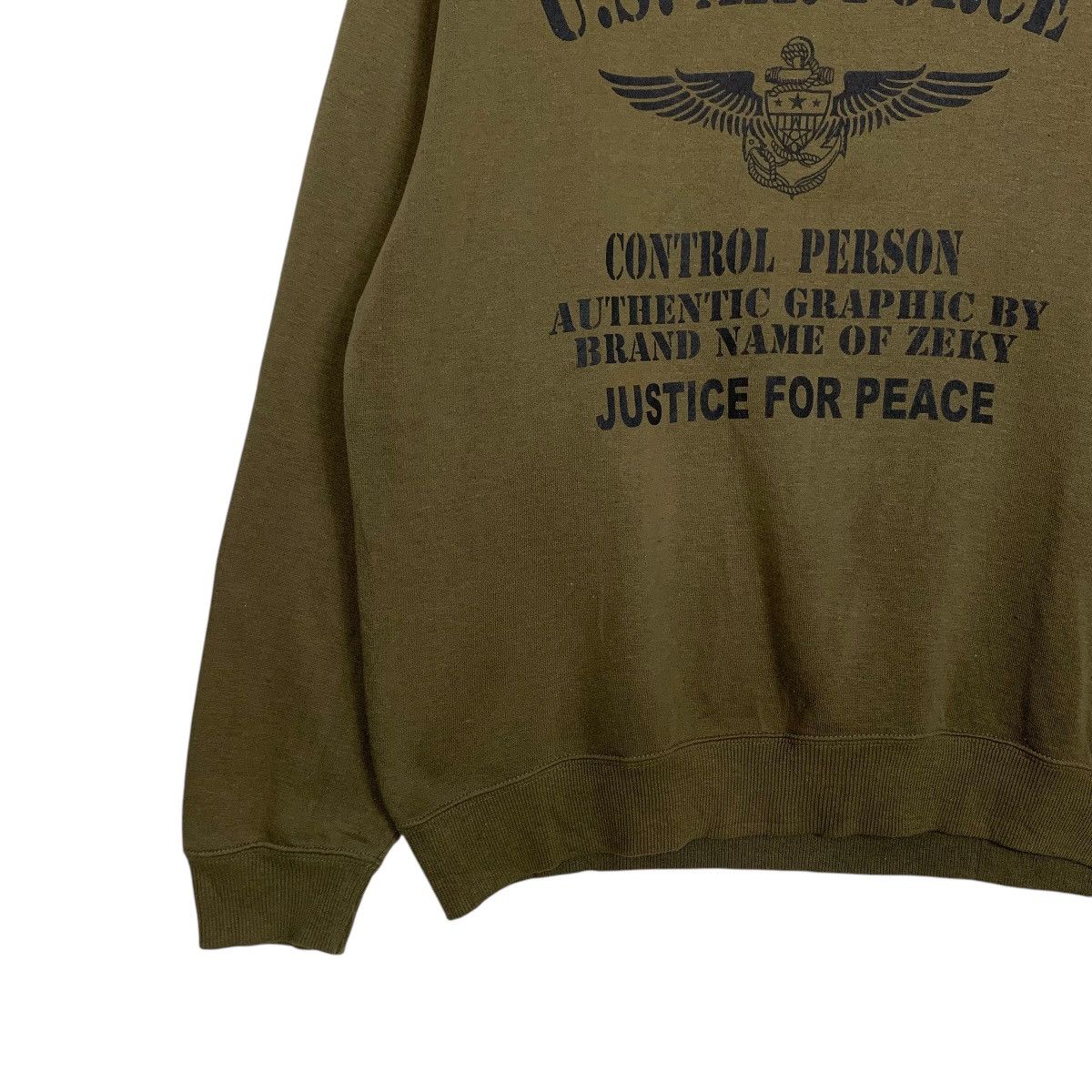 Japanese Brand US Air Force Crewneck Sweatshirt Size US L / EU 52-54 / 3 - 3 Thumbnail