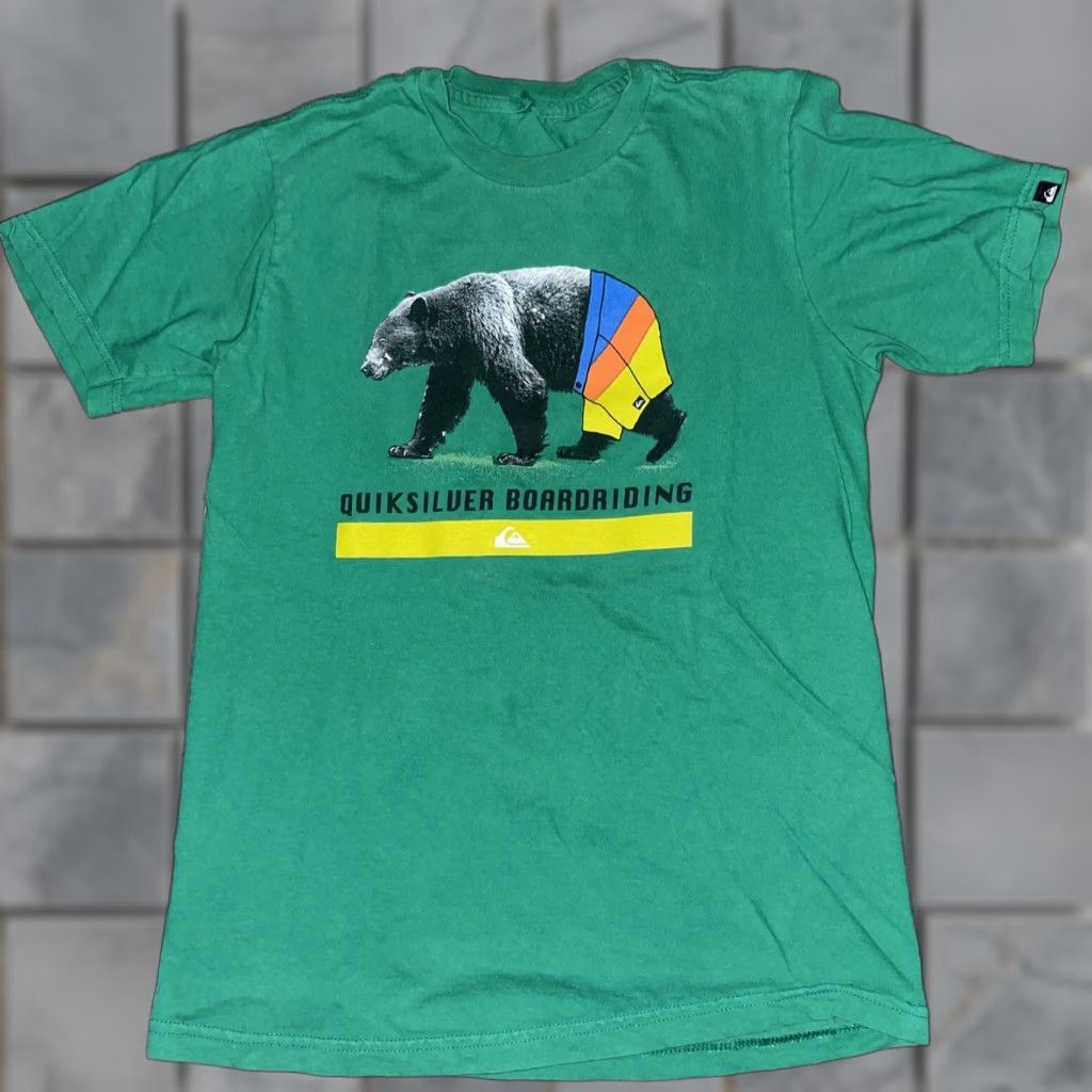 Quiksilver Quiksilver T-Shirt Men Small Green 17x25 Regular Size S Shirt Mens Green 90s? Size US S / EU 44-46 / 1 - 1 Thumbnail