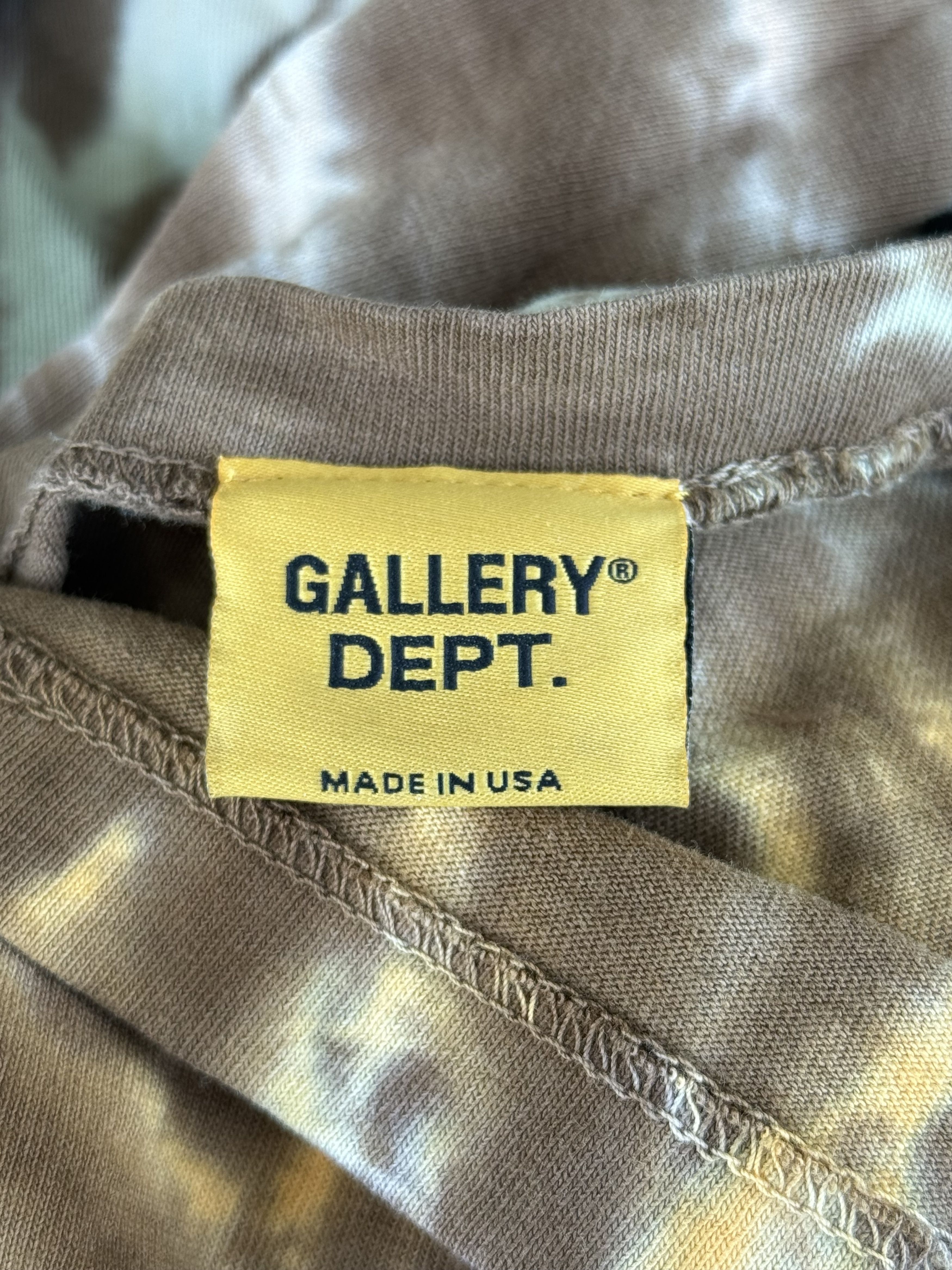 Gallery Dept. Gallery Dept Brown Tie-Dye Tokyo Exclusive Logo T-Shirt Size US L / EU 52-54 / 3 - 4 Thumbnail