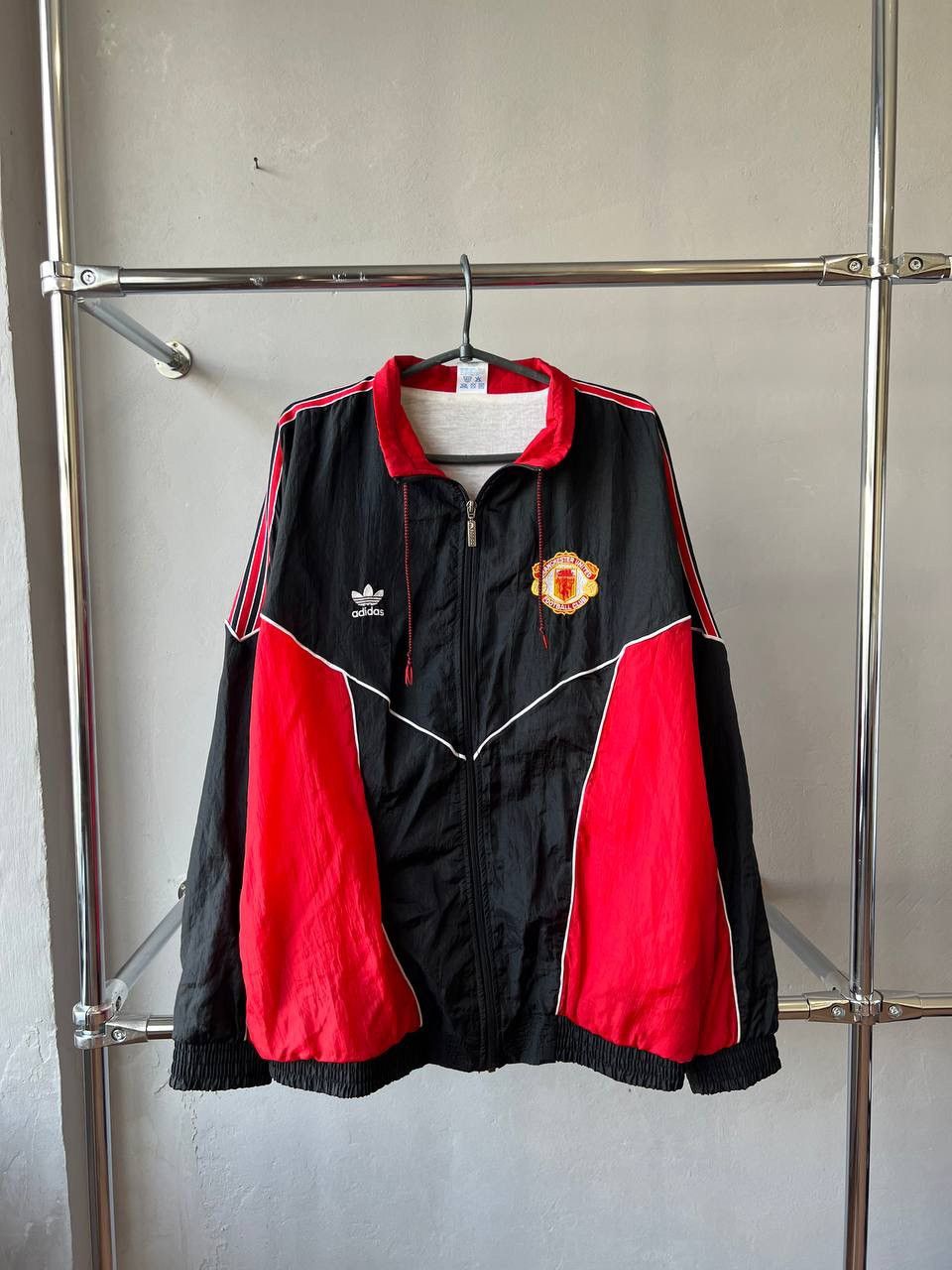 Adidas 1988/90 MANCHESTER UNITED SOCCER FOOTBALL RARE TRACK JACKET Size US M / EU 48-50 / 2 - 2 Thumbnail