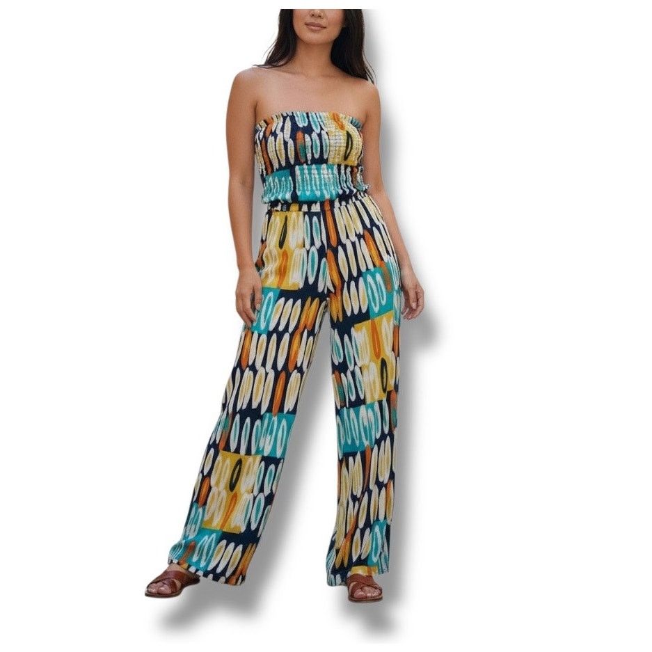 Other Newberry Kustom wide leg strapless jumpsuit size small Size 27" / US 4 / IT 40 - 1 Thumbnail