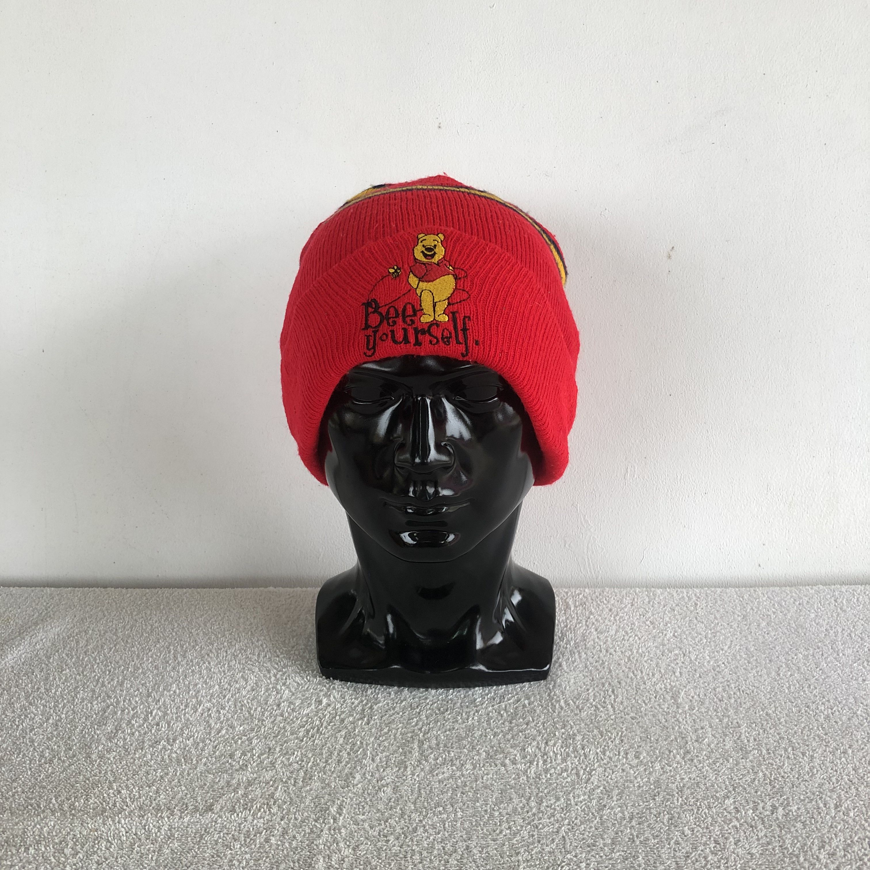 Disney Vintage 90s Pooh Disney Beanie Cartoon Snow Caps Hats Size ONE SIZE - 2 Thumbnail