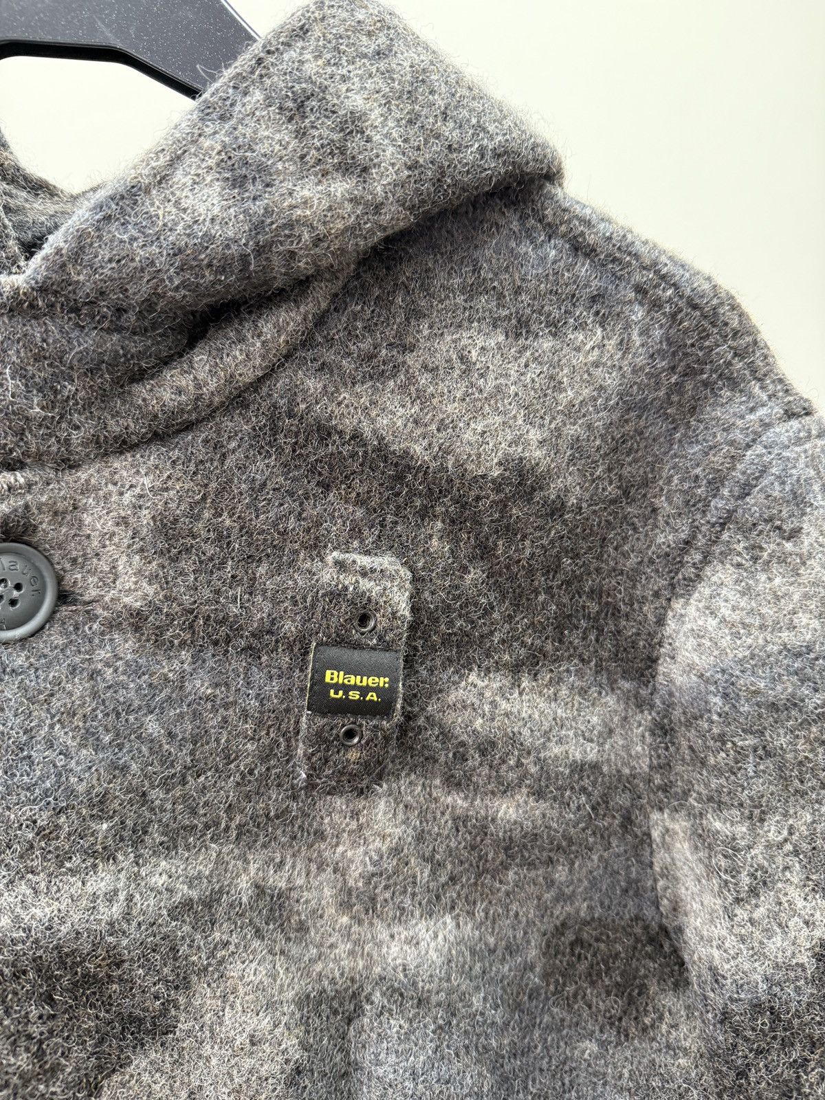 Other Vintage Blauer USA Wool Blend Hooded Jacket Button Up Size XL / US 12-14 / IT 48-50 - 3 Thumbnail