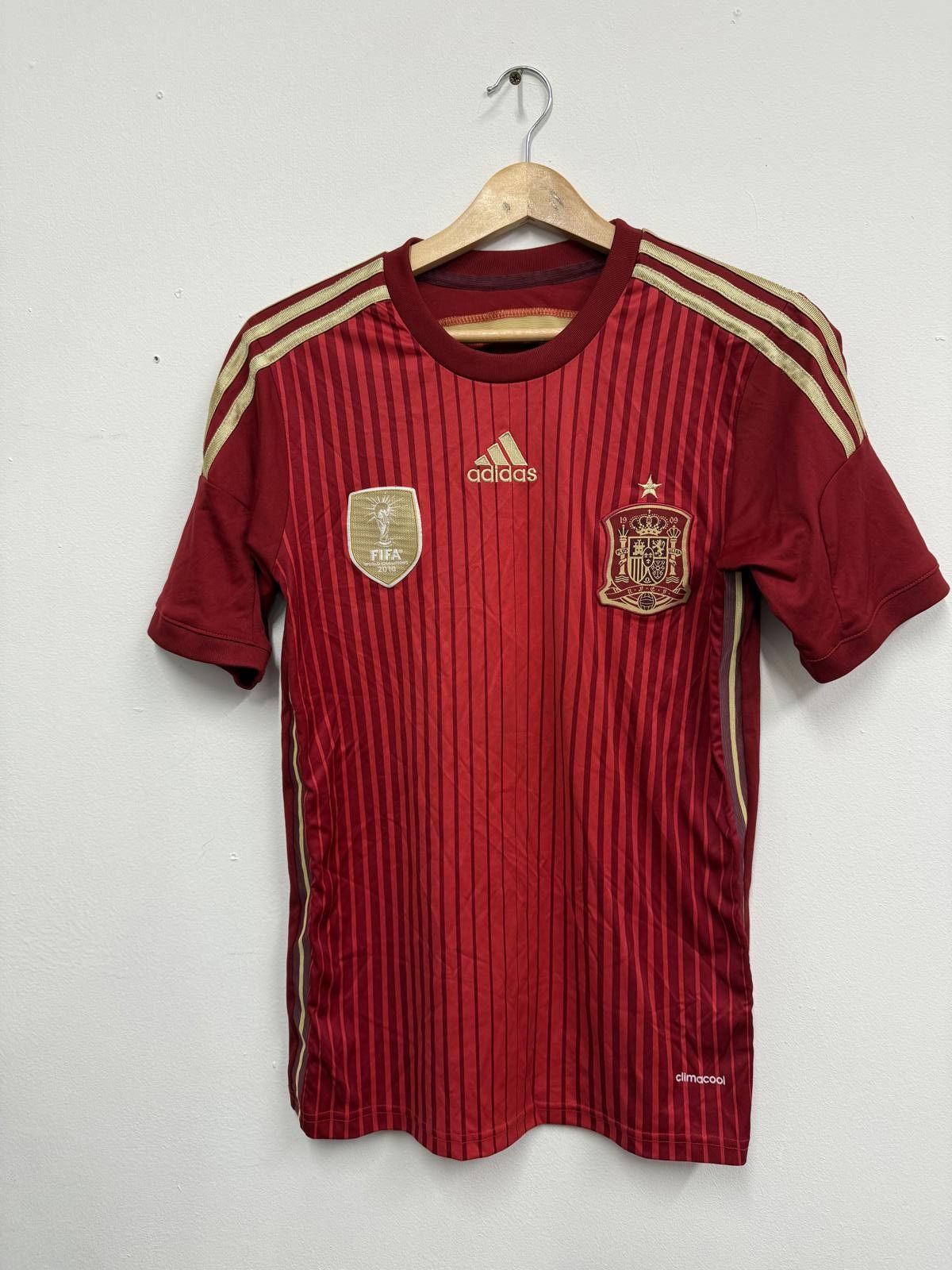 Adidas Adidas Spain National Football Team Red Jersey Climacool Size US S / EU 44-46 / 1 - 1 Thumbnail