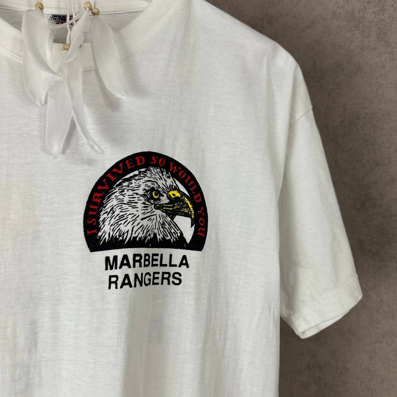 Vintage Vintage Marbella Ranger tee Moto T-shirts Big Logo Eagle Size US L / EU 52-54 / 3 - 6 Thumbnail