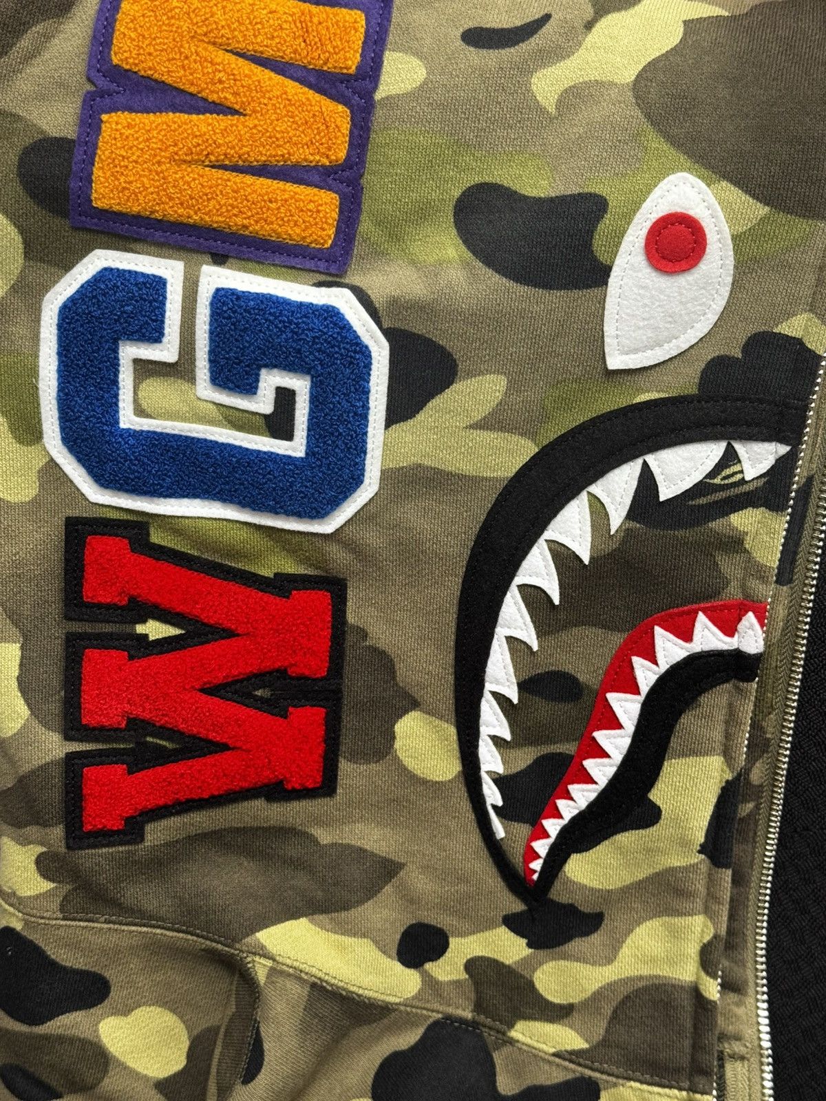 Bape BAPE Green Camo 1st Shark hoodie OG Size US XL / EU 56 / 4 - 8 Thumbnail