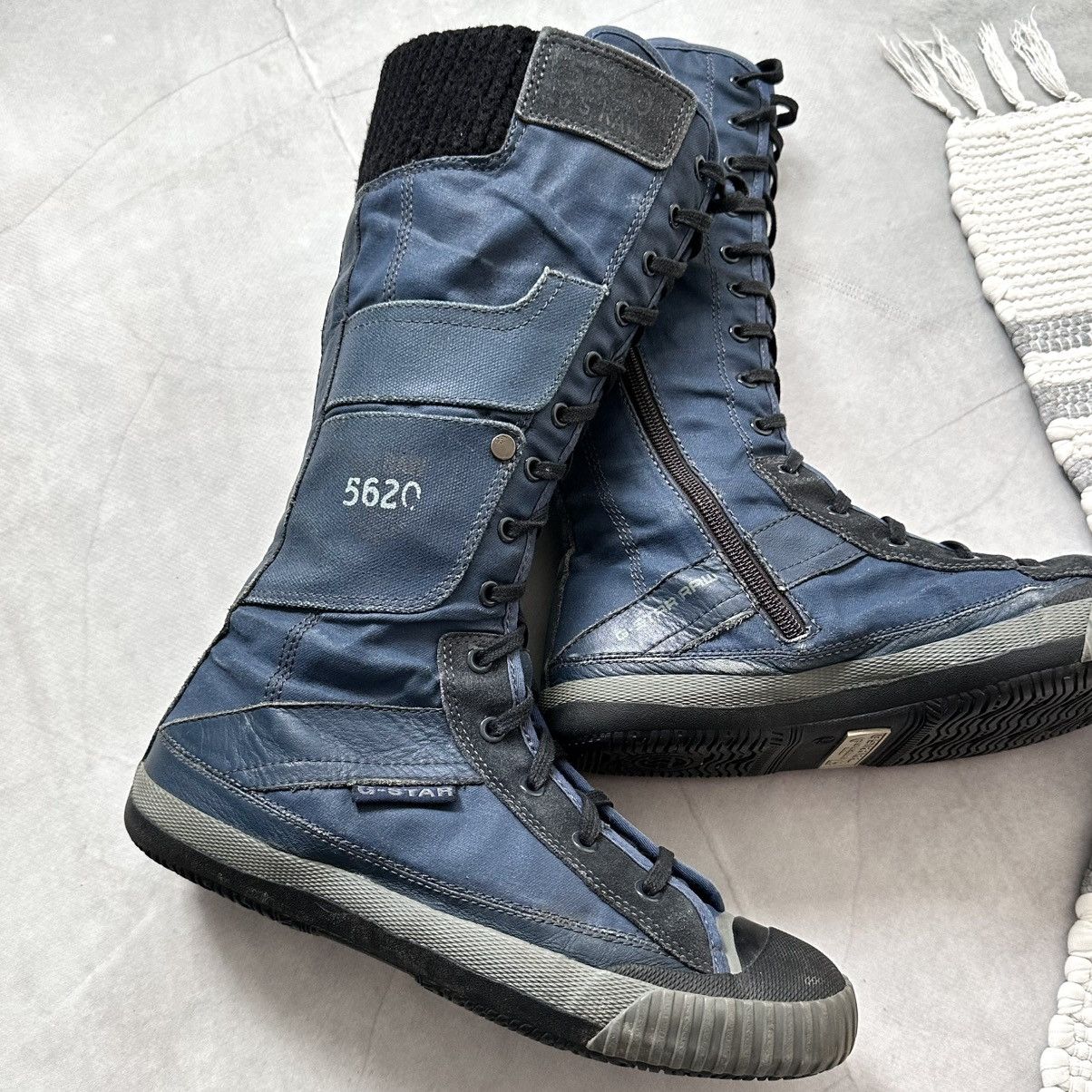 Dirk Bikkembergs Military G-Star Boxing Biker Boots Sneakers Shoes Size US 7 / EU 40 - 2 Thumbnail