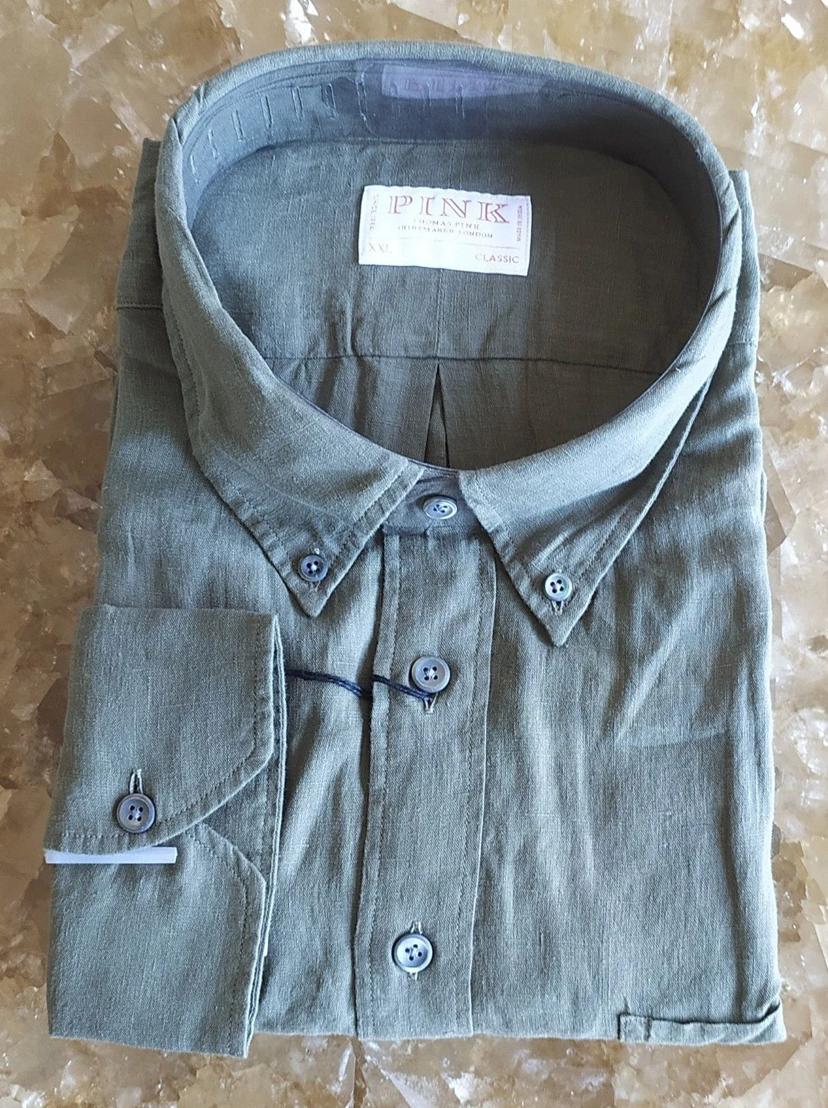 Thomas Pink Thomas Pink Formal Plain Shirt Free Worldwide Shipping T/144 Size US XXL / EU 58 / 5 - 1 Thumbnail