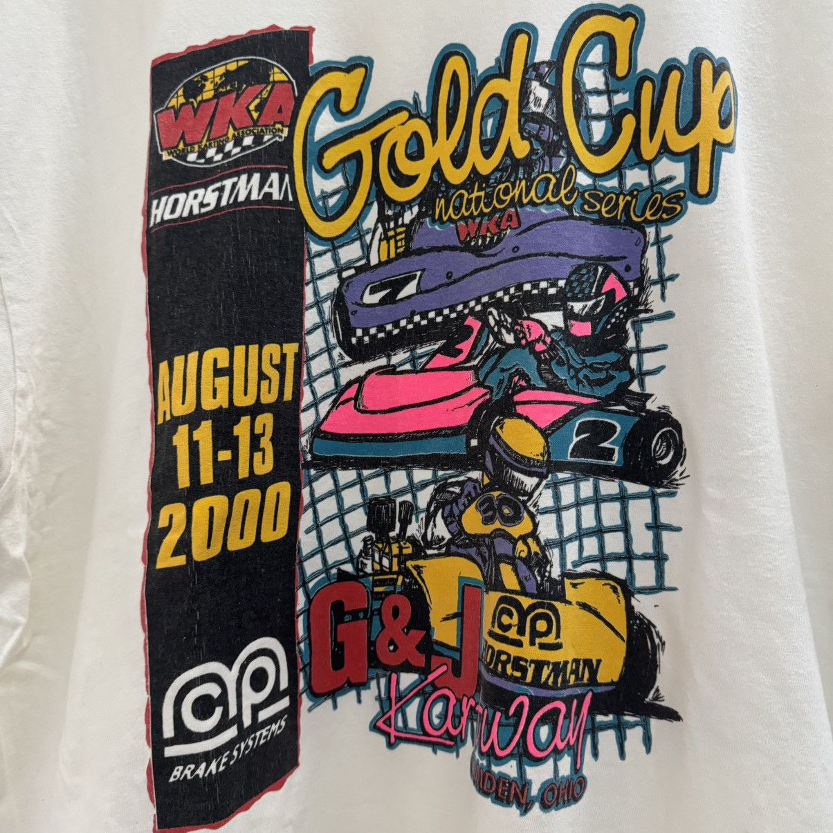 Vintage World Kart Racing Tee Size US XL / EU 56 / 4 - 3 Thumbnail