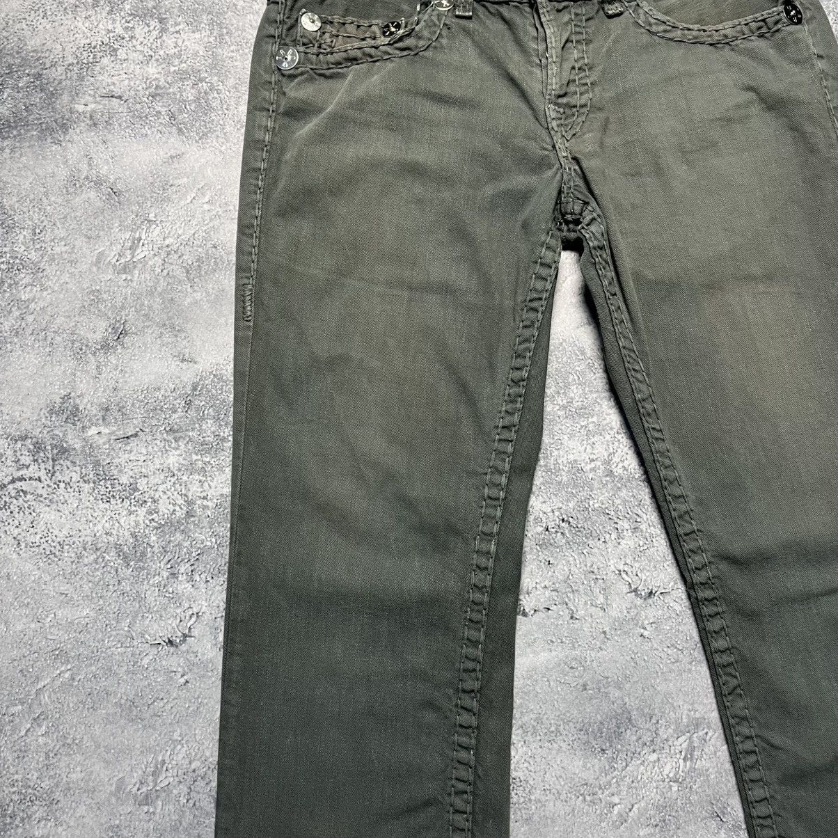 True Religion Vintage True Religion USA Logan Super T Grey Denim Jeans Y2K Size US 33 - 3 Thumbnail