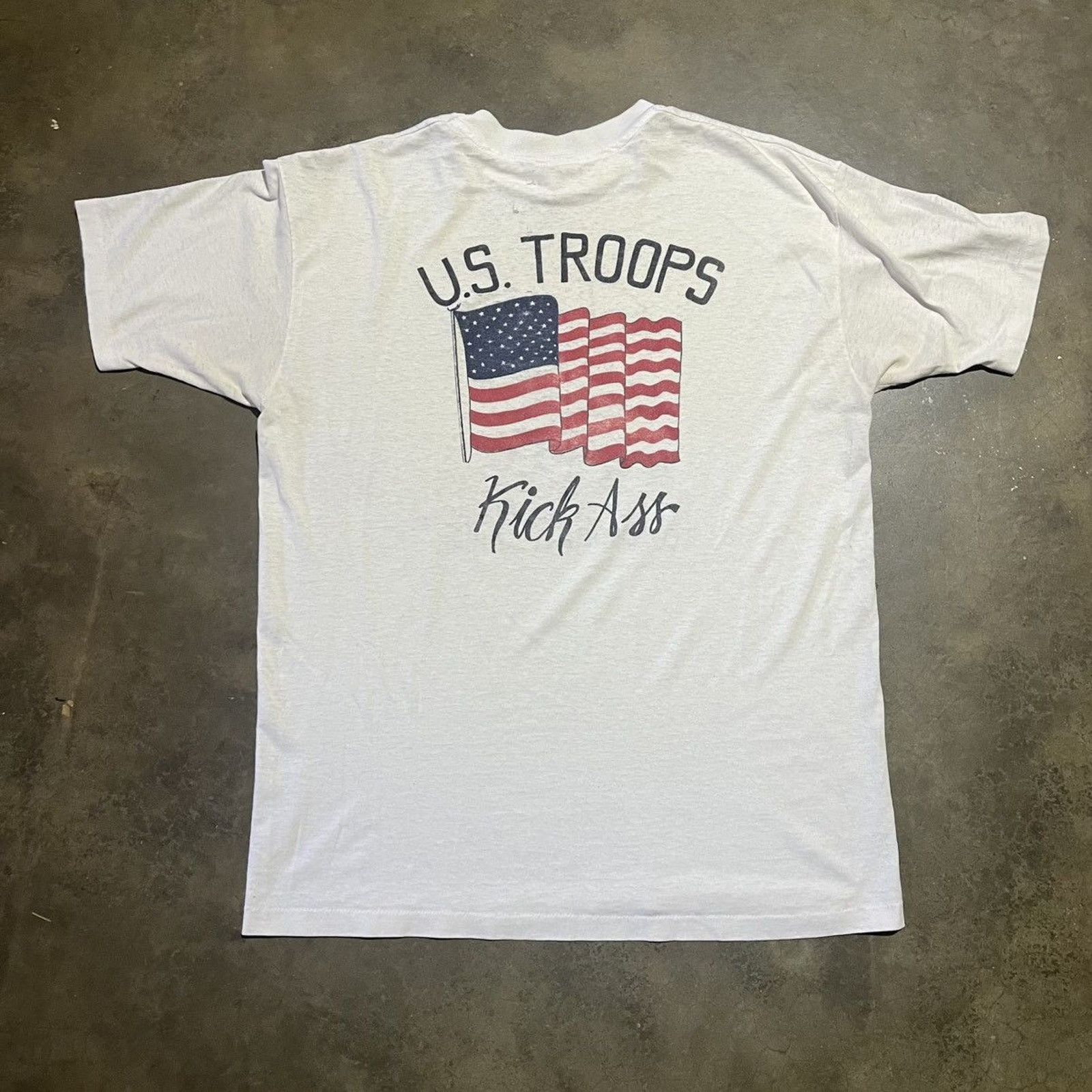 Vintage Vintage 90s I'd Fly 10k Miles To Smoke A Camel White T-Shirt Size US XL / EU 56 / 4 - 4 Thumbnail