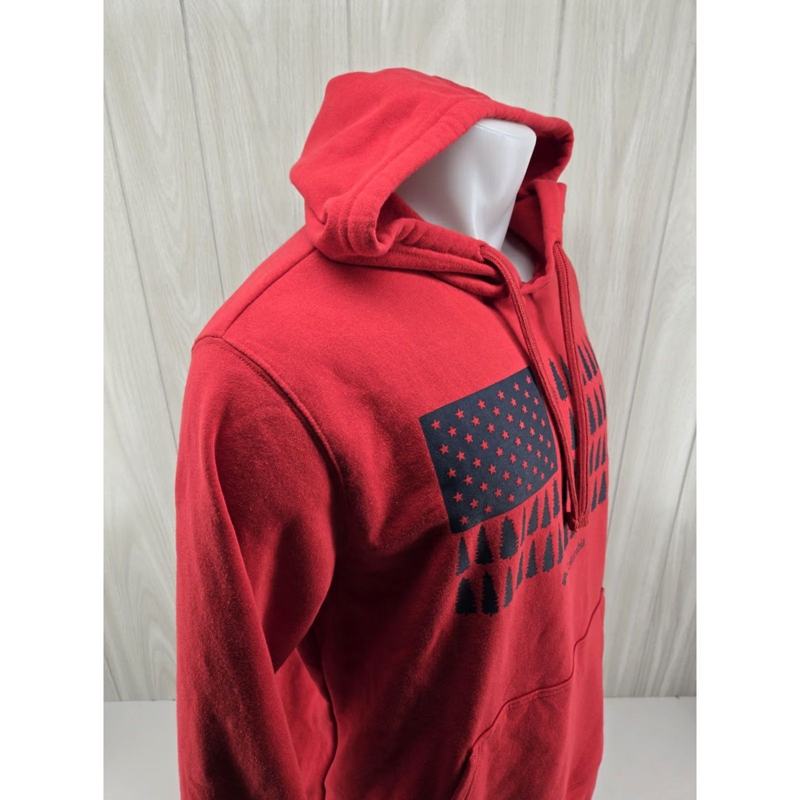 Vintage Columbia Hoodie Red American Flag Graphic Hooded Pullover Size Large Men Size US L / EU 52-54 / 3 - 7 Thumbnail