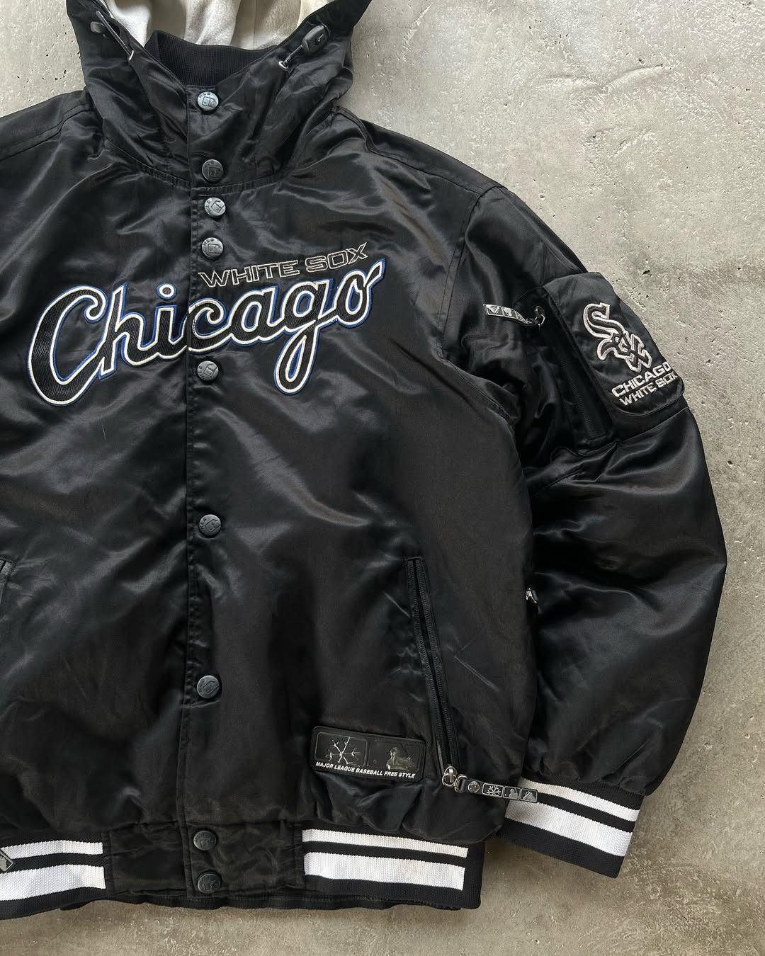 MLB Y2k MLB White Sox Chicago Double Layer Jacket Size US M / EU 48-50 / 2 - 3 Thumbnail