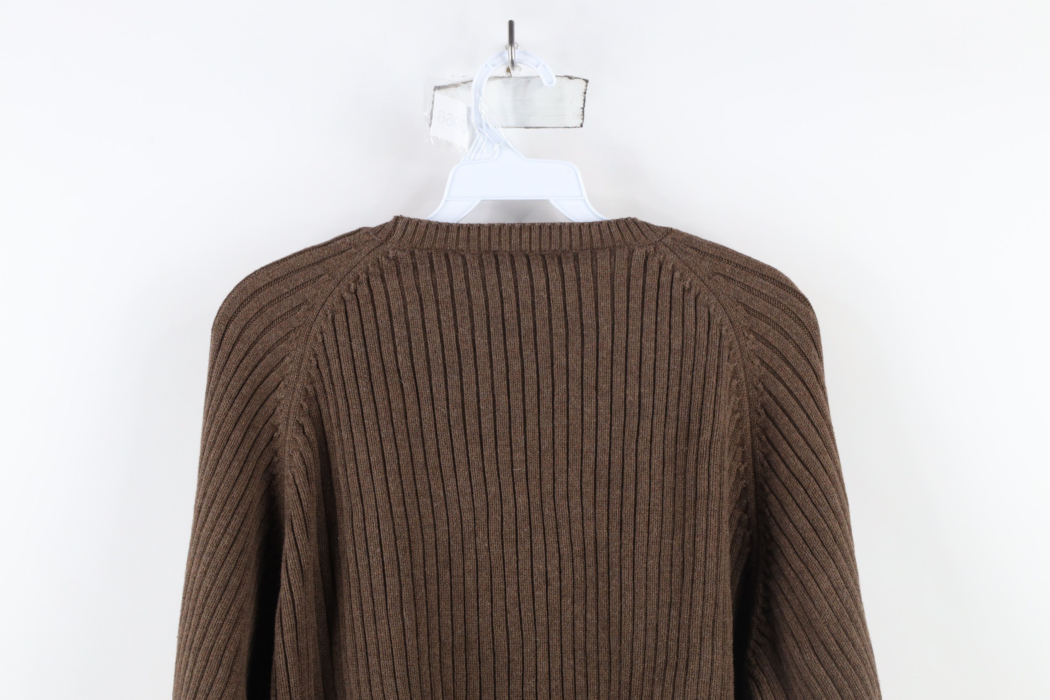 Timberland × Vintage Vintage 90s Timberland Heavyweight Crewneck Sweater Brown Size US XL / EU 56 / 4 - 8 Thumbnail