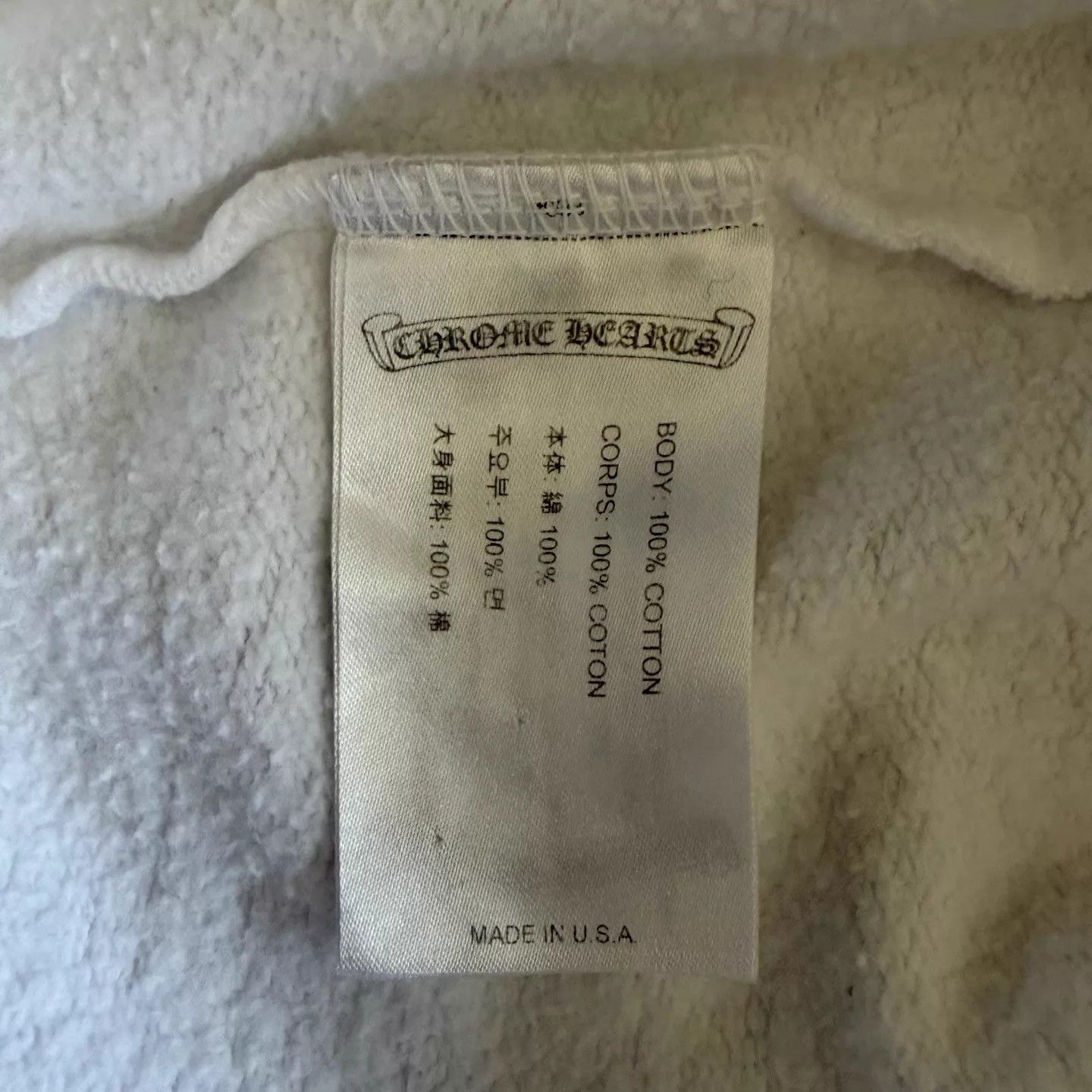 Chrome Hearts Chrome Hearts White Hidden Horse Shoe Hoodie Size US XL / EU 56 / 4 - 4 Thumbnail