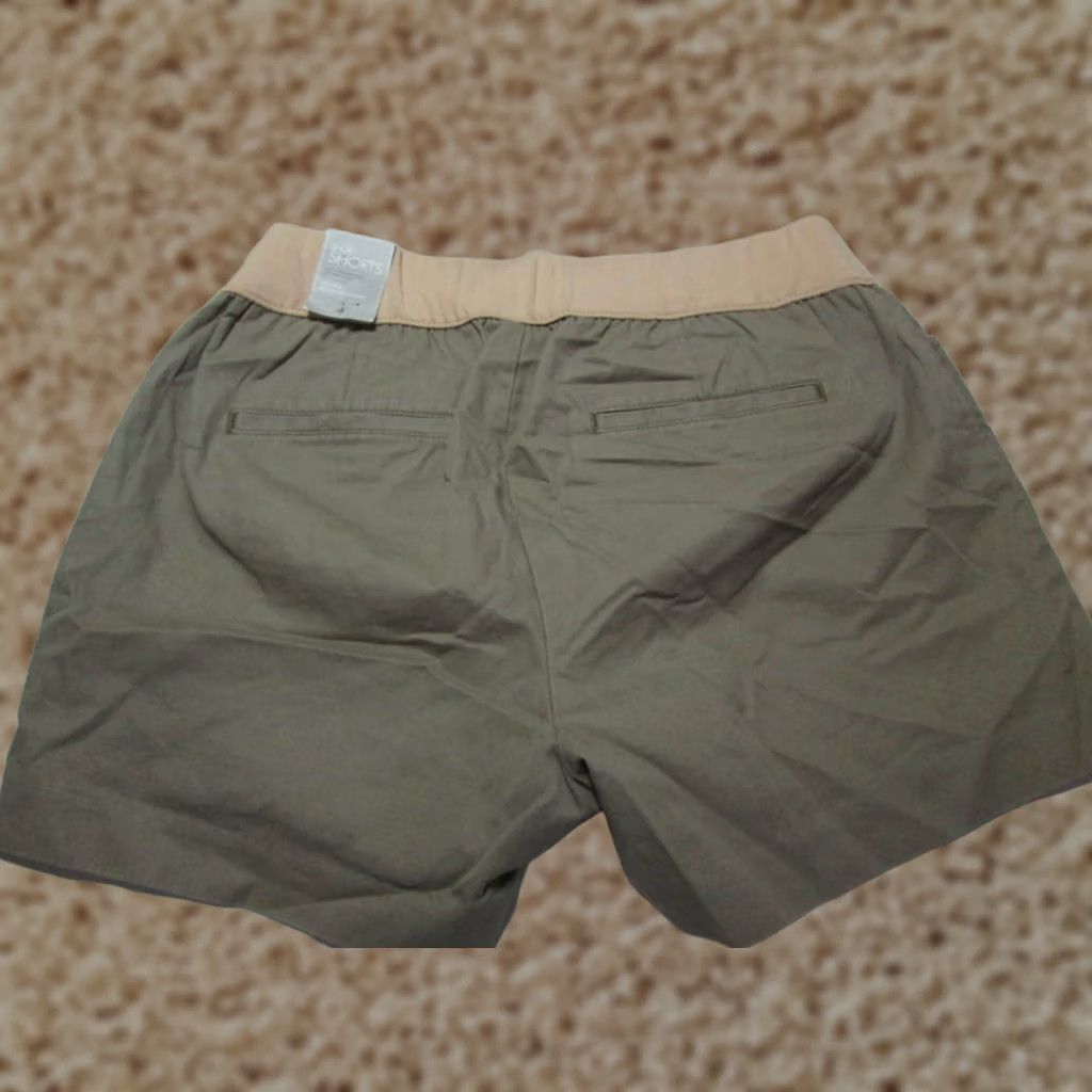 Gap Gap Maternity Shorts Gray Pull On Casual Womens Size 4 NWT Mom style Spring Summer Size 27" / US 4 / IT 40 - 1 Thumbnail