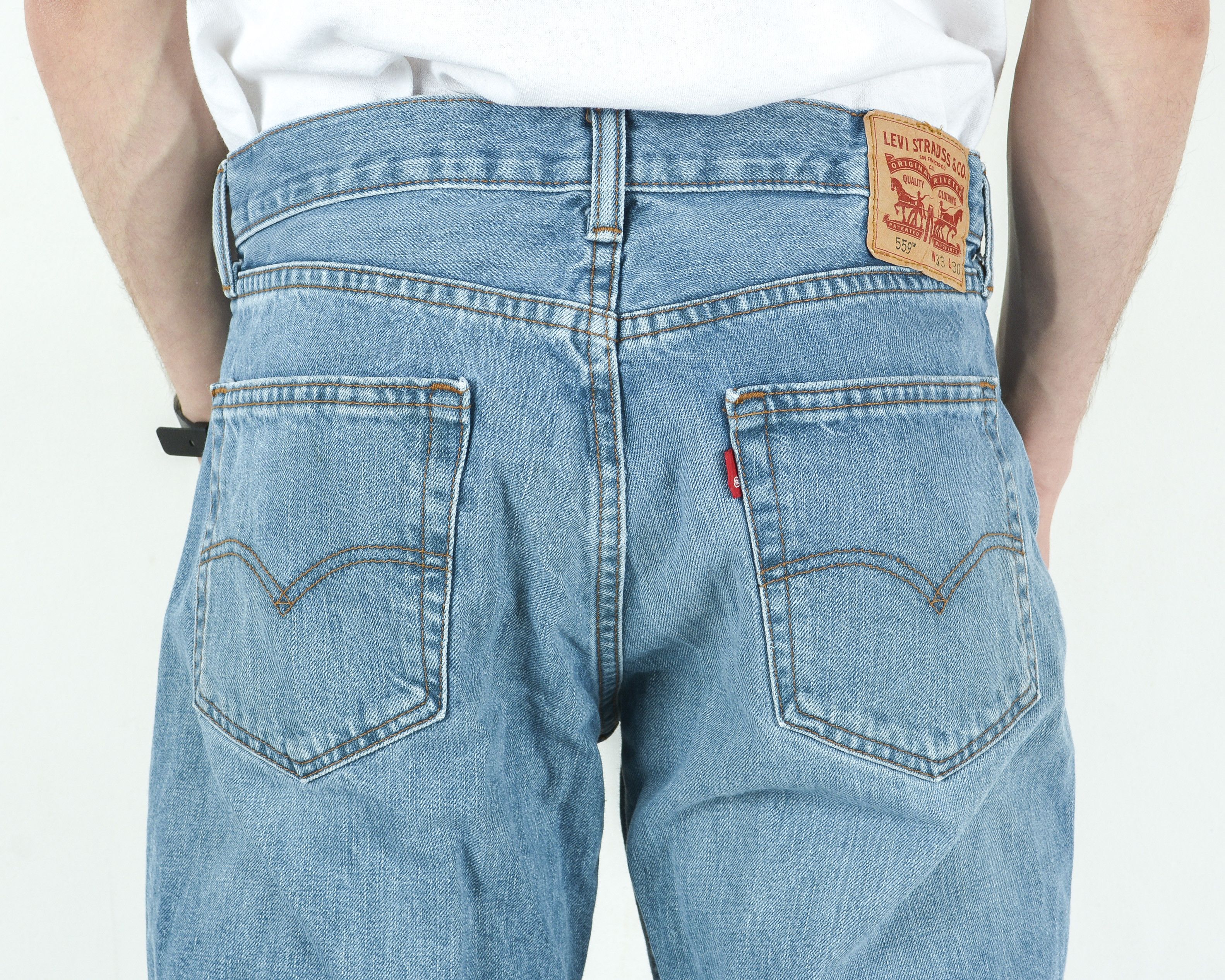 Levi's 559 W33 L30 Relaxed Straight Jeans Trousers Pants Everyday Size US 33 - 5 Thumbnail