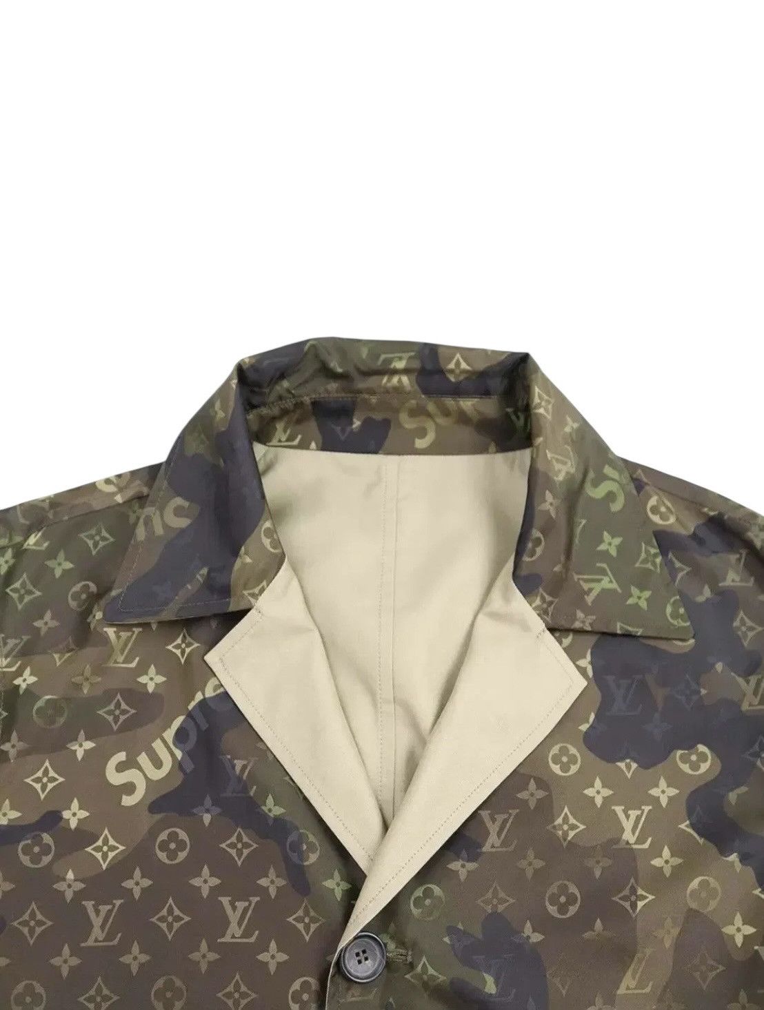 Louis Vuitton × Supreme Louis Vuitton x Supreme Reversible Trench Coat Size US XL / EU 56 / 4 - 6 Thumbnail
