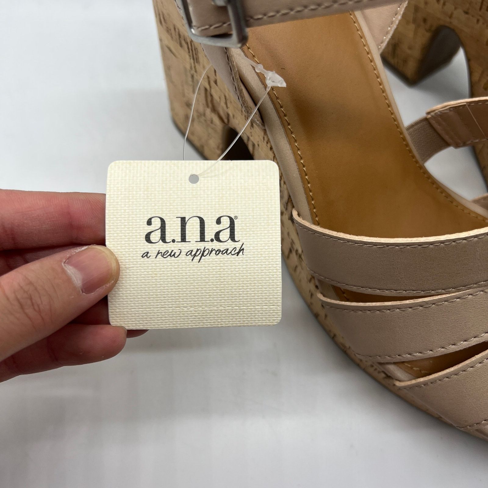 Other a.n.a Womens Billie Heeled Sandals Nude Color Size 10M Size US 10 / IT 40 - 4 Thumbnail