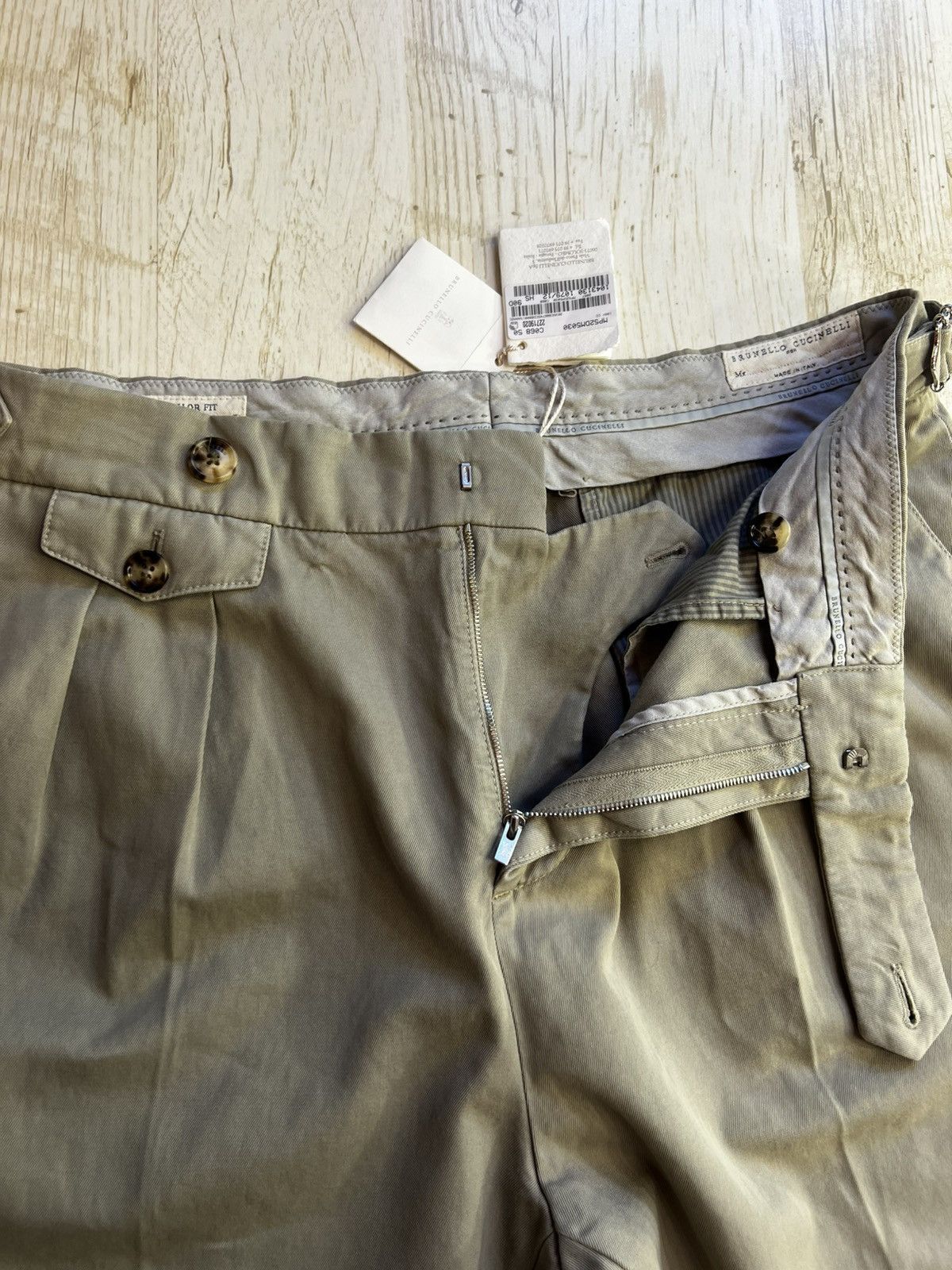 Brunello Cucinelli Brunello Cucinelli Twisted Cotton Gabardine Trousers Size US 38 / EU 54 - 13 Thumbnail