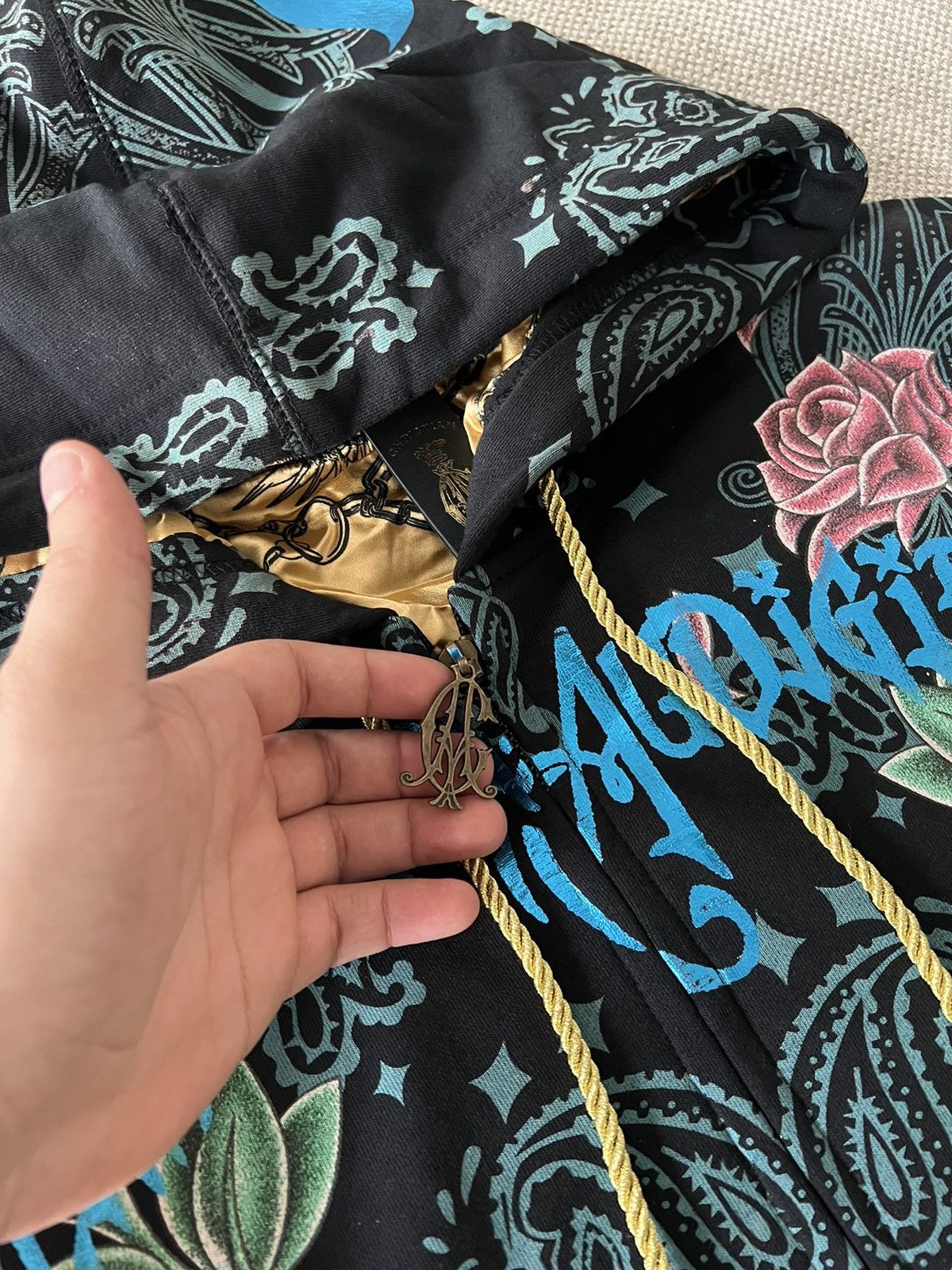 Christian Audigier × Ed Hardy × Vintage Vintage Deadstock 💥 Reversable Christian Audigier Y2K RARE Size US L / EU 52-54 / 3 - 7 Thumbnail