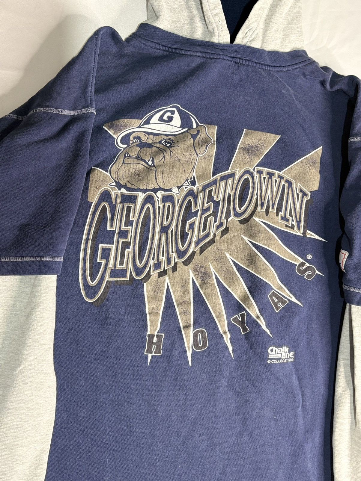 Chalk Line Vintage GeorgeTown College Hoyas 1993 Hoodie | $40 Size US XL / EU 56 / 4 - 3 Thumbnail