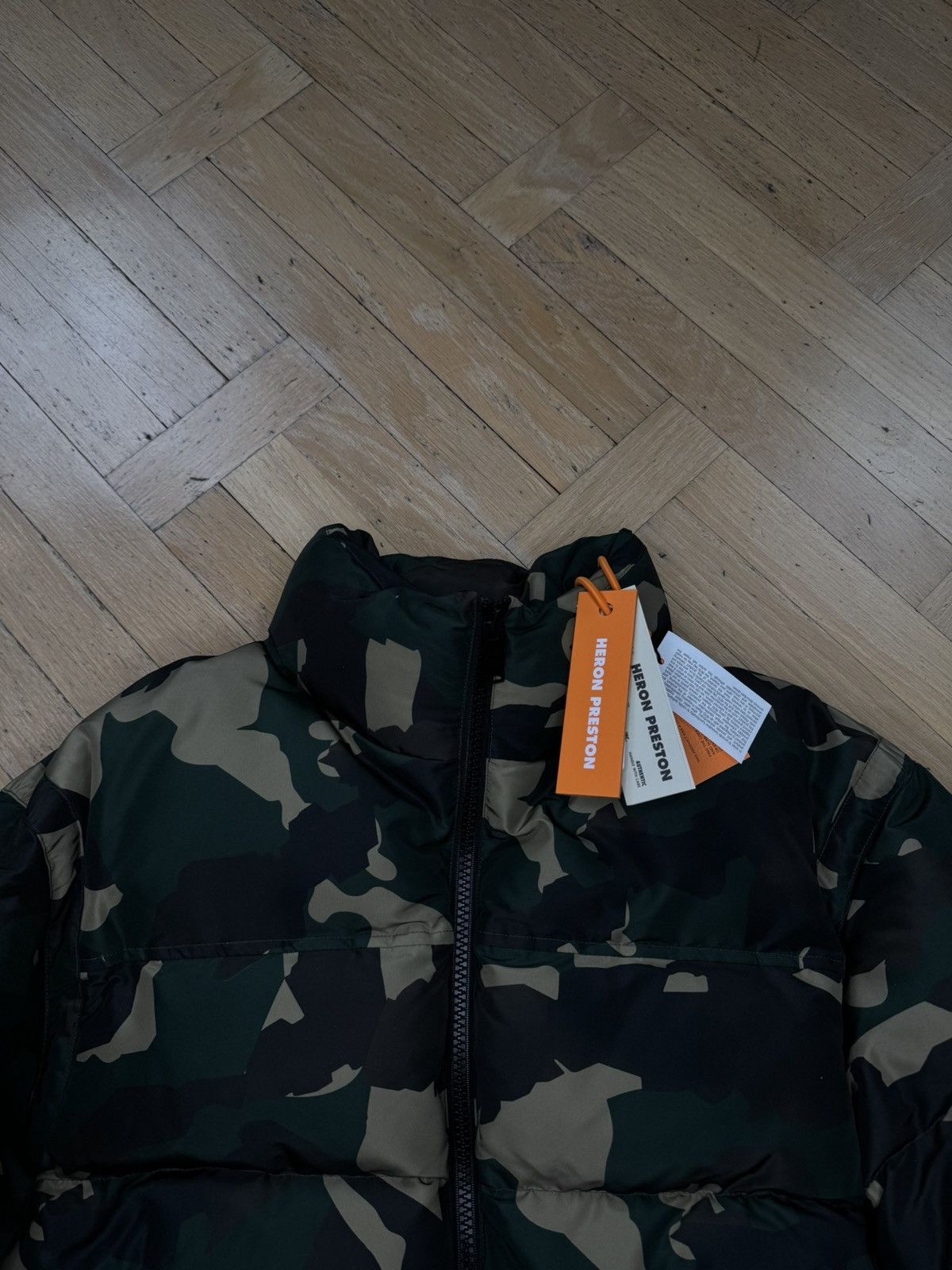 Heron Preston HERON PRESTON CAMO PUFFER DOWN JACKET Size US L / EU 52-54 / 3 - 6 Thumbnail