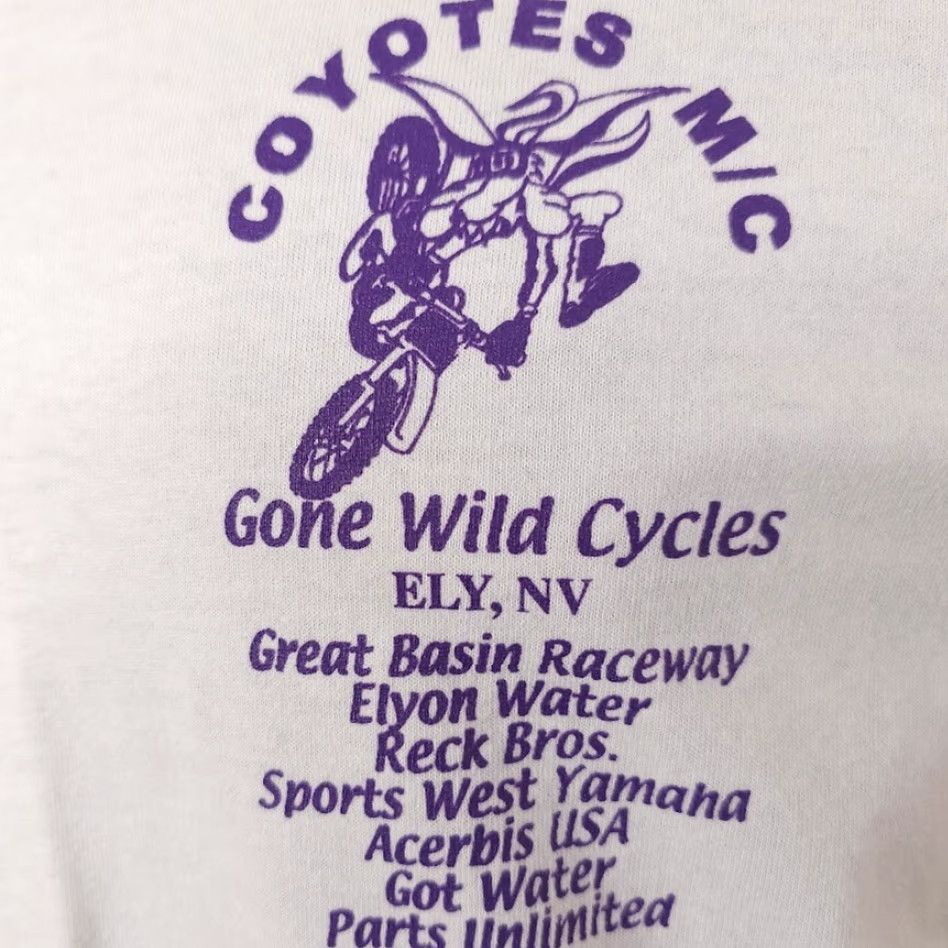 Anvil VINTAGE Anvil Motocross T Shirt Mens Small White Double-Sided Racing Size US S / EU 44-46 / 1 - 3 Thumbnail