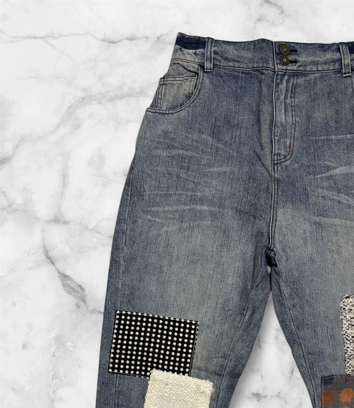 Vintage Somari Streetwear Pant Distressed Denim Size US 28 / EU 44 - 3 Thumbnail