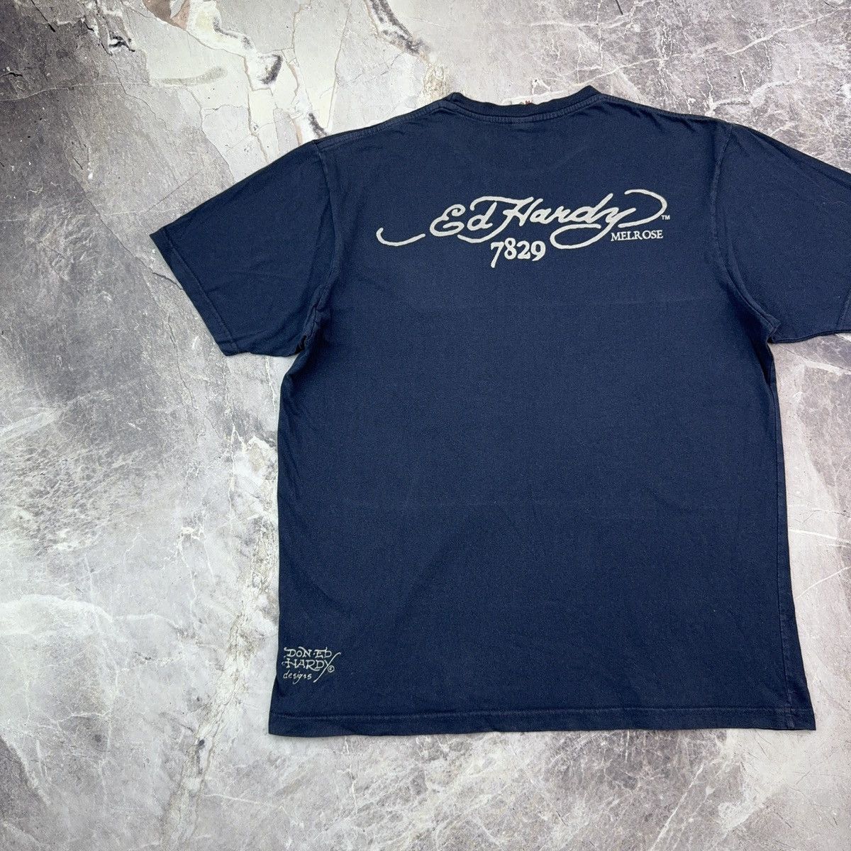 Christian Audigier × Ed Hardy Vintage Ed Hardy Christian Audigier T shirt Skeleton Dice Y2 Size US M / EU 48-50 / 2 - 10 Thumbnail