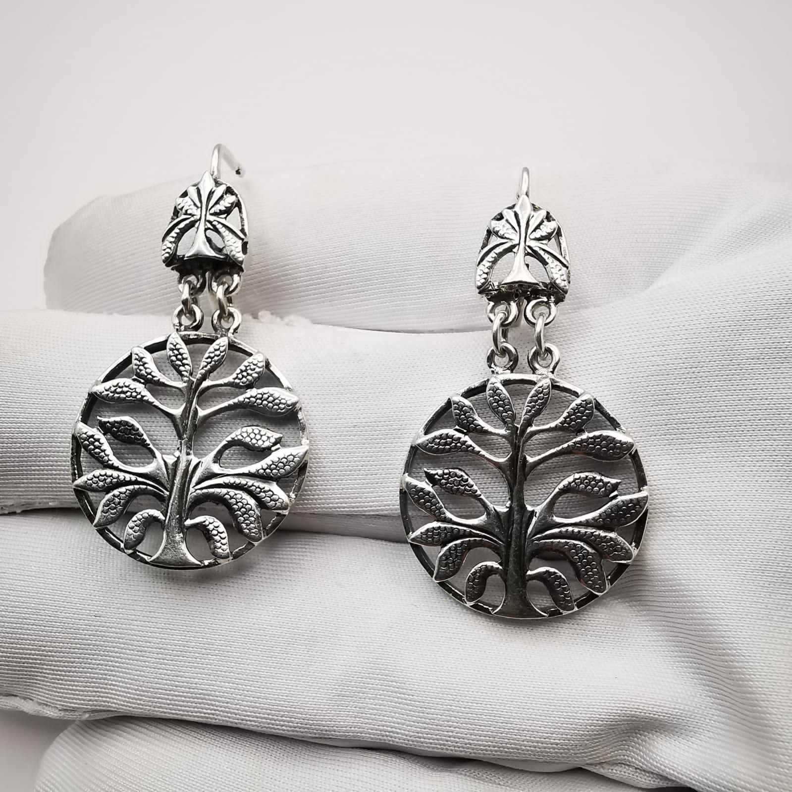 Sterling Silver Vintage Filigree 925 Sterling Silver Earrings Jewelry 8,6 g Size ONE SIZE - 2 Thumbnail