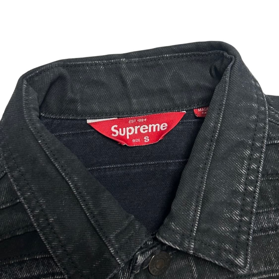 Supreme Supreme Layered Black Denim Jacket Size US S / EU 44-46 / 1 - 5 Thumbnail
