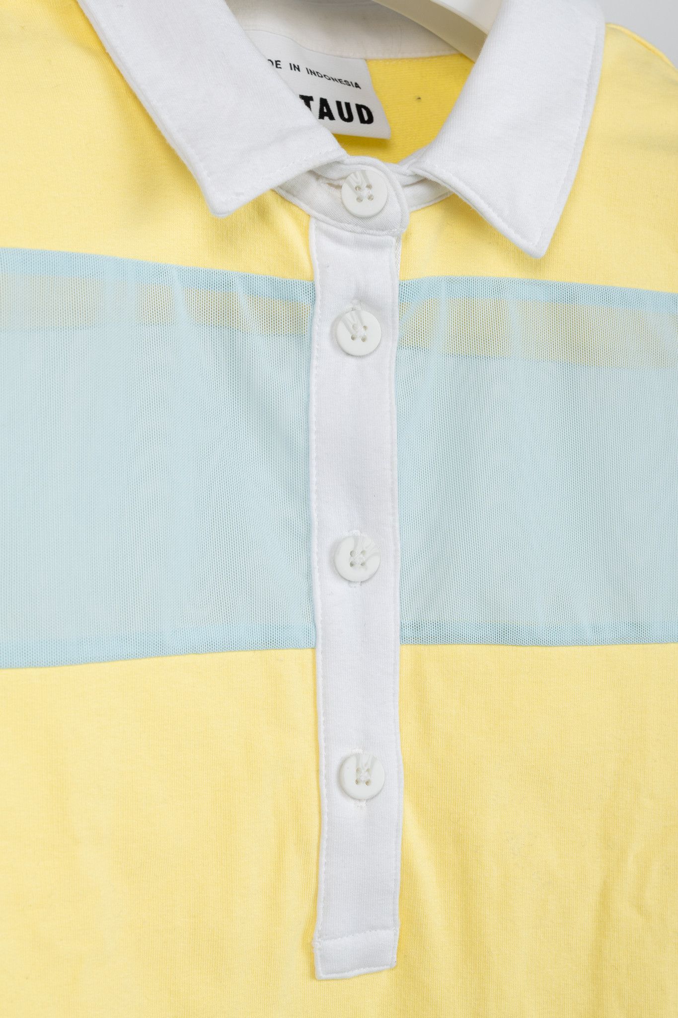 Staud STAUD x New Balance Sunshine Cotton & Mesh Striped Polo Size S / US 4 / IT 40 - 7 Thumbnail
