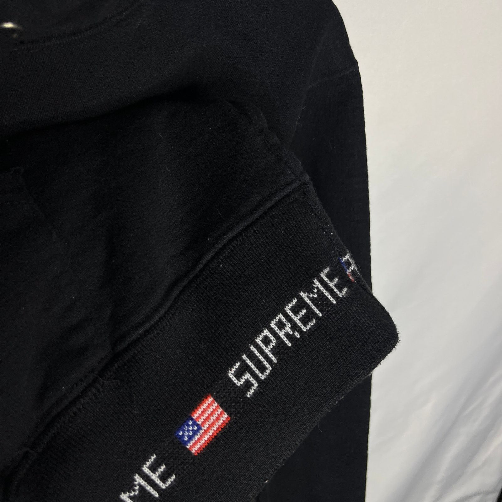 Supreme FW15 2015 Supreme NYC Flag Logo Rib Hooded Pullover L Size US L / EU 52-54 / 3 - 2 Thumbnail