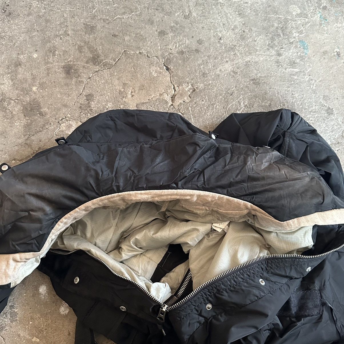 Marithe + Francois Girbaud 🔥BLACK nylon BONDAGE LONG JACKET MFG Size L / US 10 / IT 46 - 14 Thumbnail