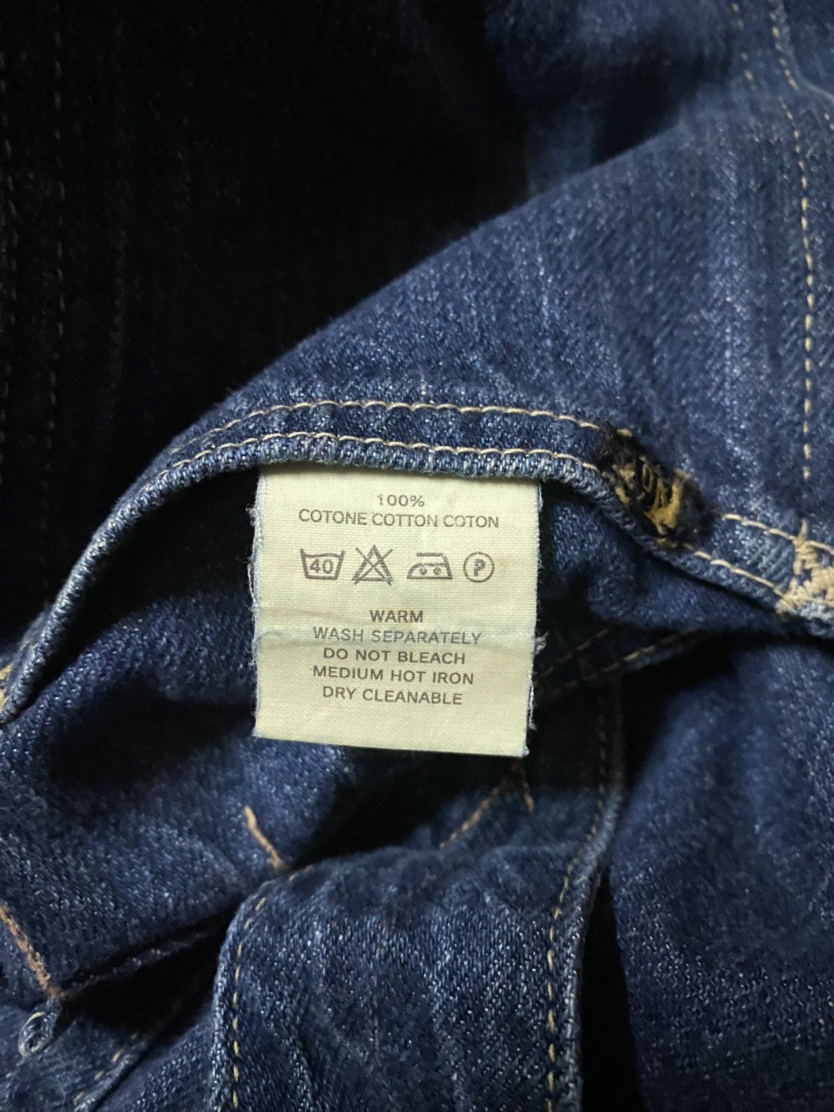 Kapital Kapital No 2 Denim Crop Croth Patchwork Buckle Back Denim Size US 29 - 11 Thumbnail