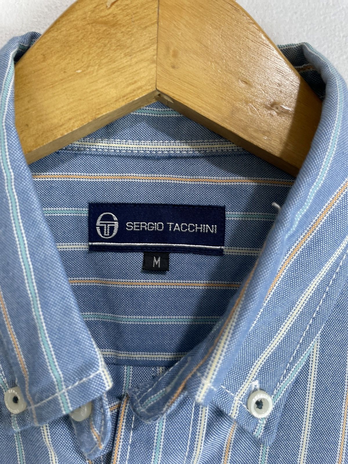Sergio Tacchini Sergio Tacchini Classic Striped Shirt Logo Pocket Size US M / EU 48-50 / 2 - 5 Thumbnail