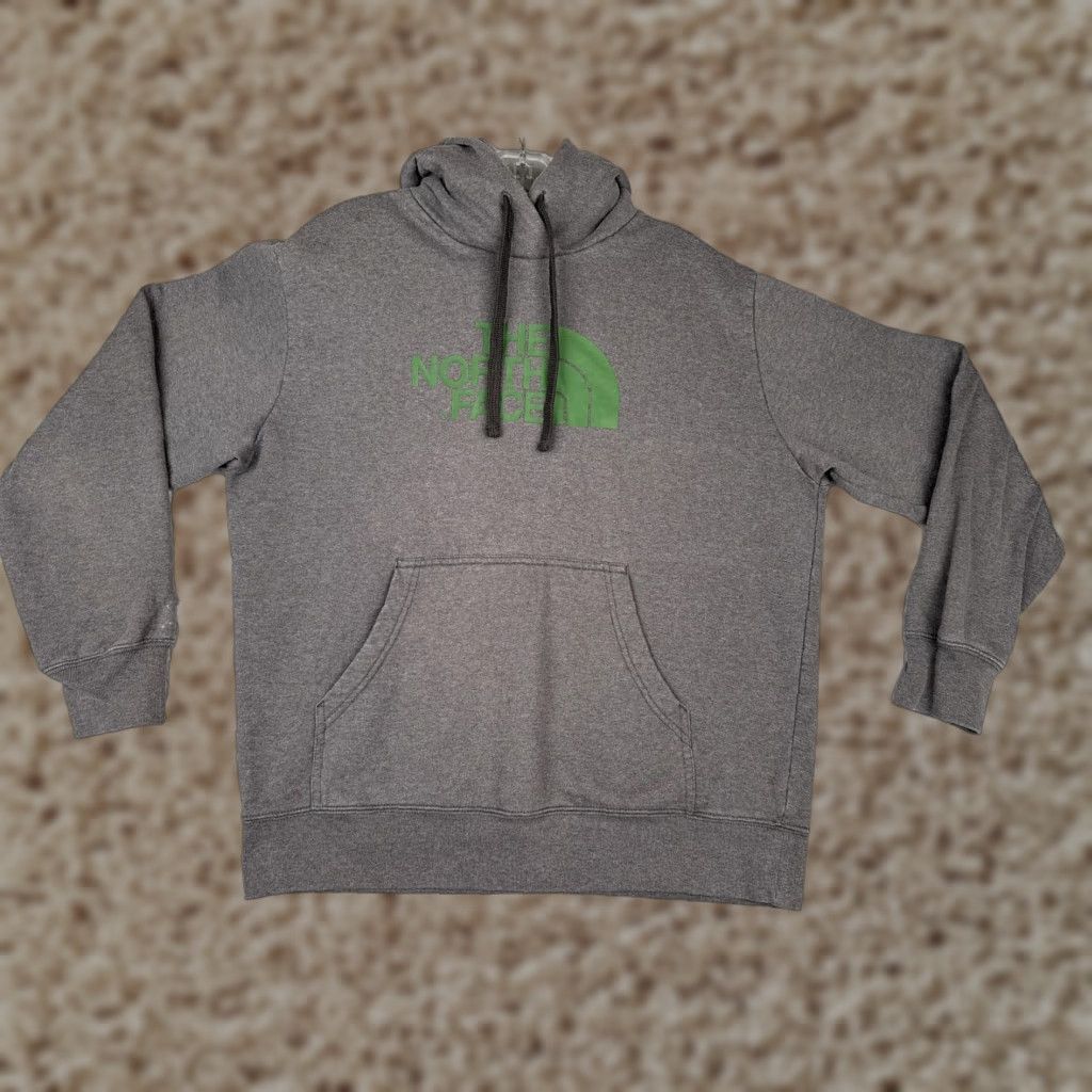 The North Face The North Face Hoodie Mens Large Gray Half Dome Pullover Sweatshirt Green Logo Size US L / EU 52-54 / 3 - 1 Thumbnail