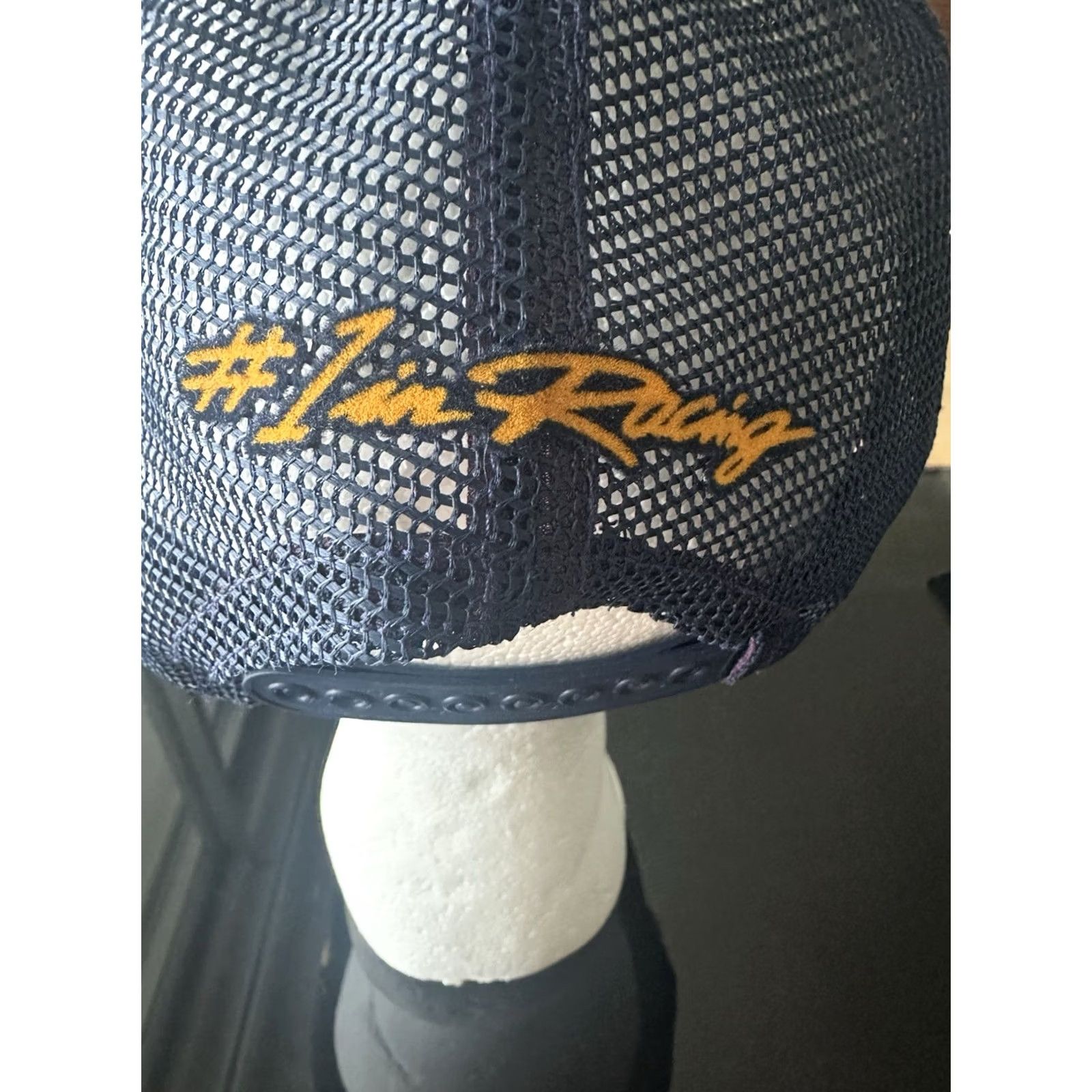 Vintage VINTAGE Swingster Trucker Hat Cap USA NWOT Adult One Size Navy Blue Foam Canvas Snapback Adjustable 80s Goodyear Patch Pattern Solid Mens Size ONE SIZE - 5 Thumbnail