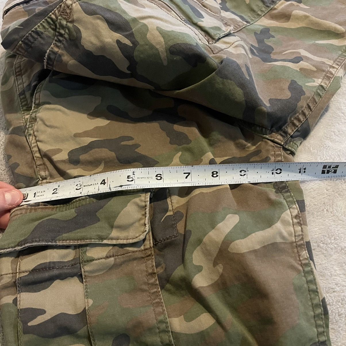 American Eagle Outfitters American Eagle Slim Lived-In Cargo Pants Mens 29x30 Camo Size US 29 - 10 Thumbnail
