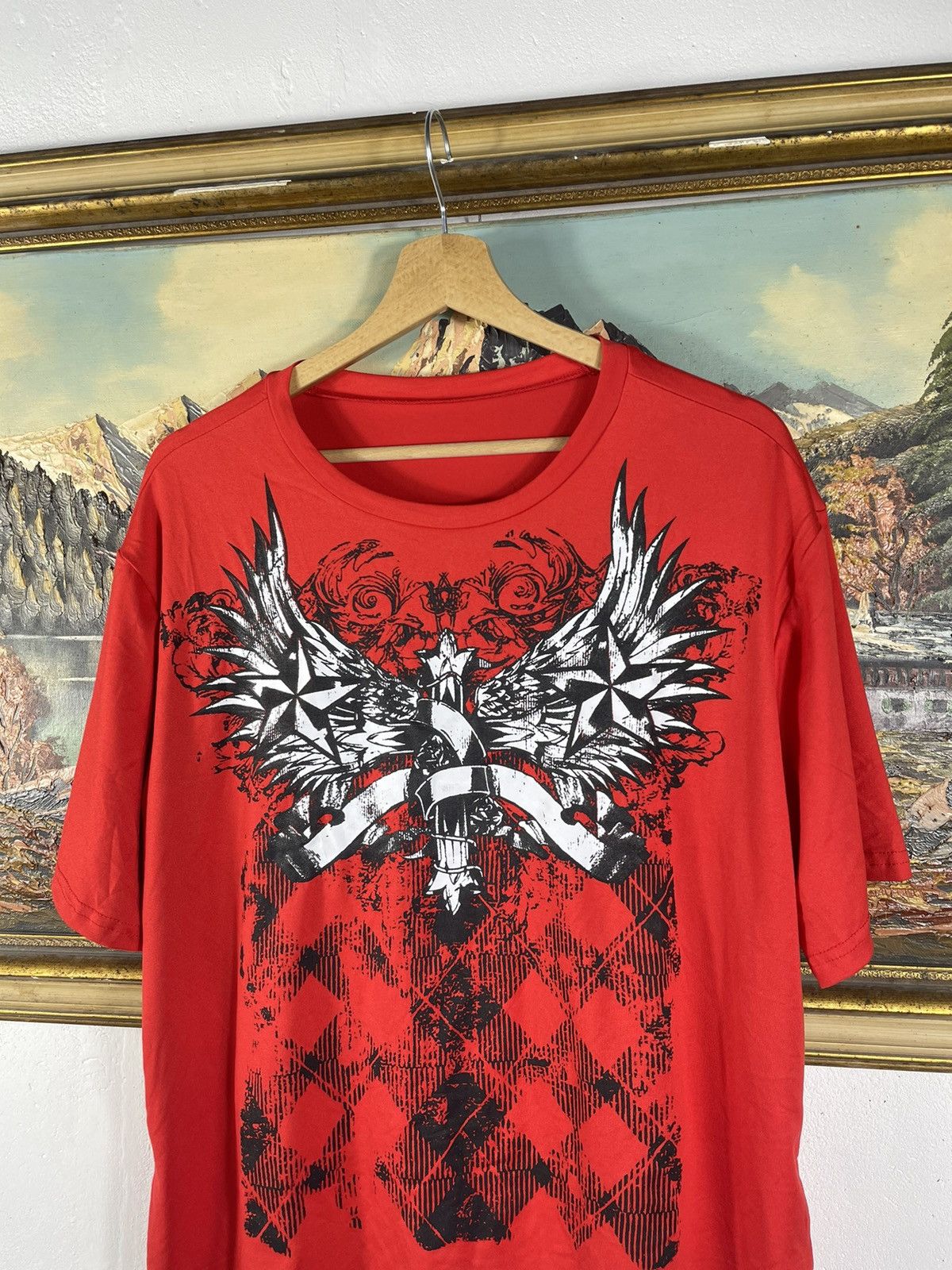 Affliction Red vintage retro y2k 00s tees t shirt big graphic print Size US M / EU 48-50 / 2 - 5 Thumbnail