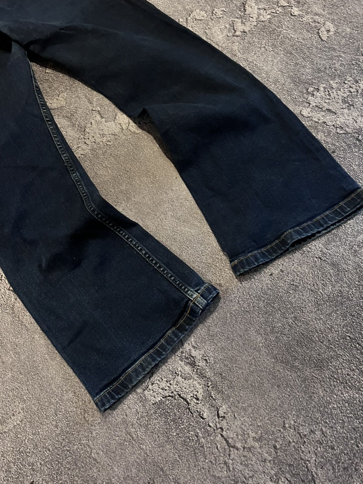 Japanese Brand Y2K Archive Flared Jean / Darkwear Avan-Garde Drip 00s Size US 33 - 5 Thumbnail