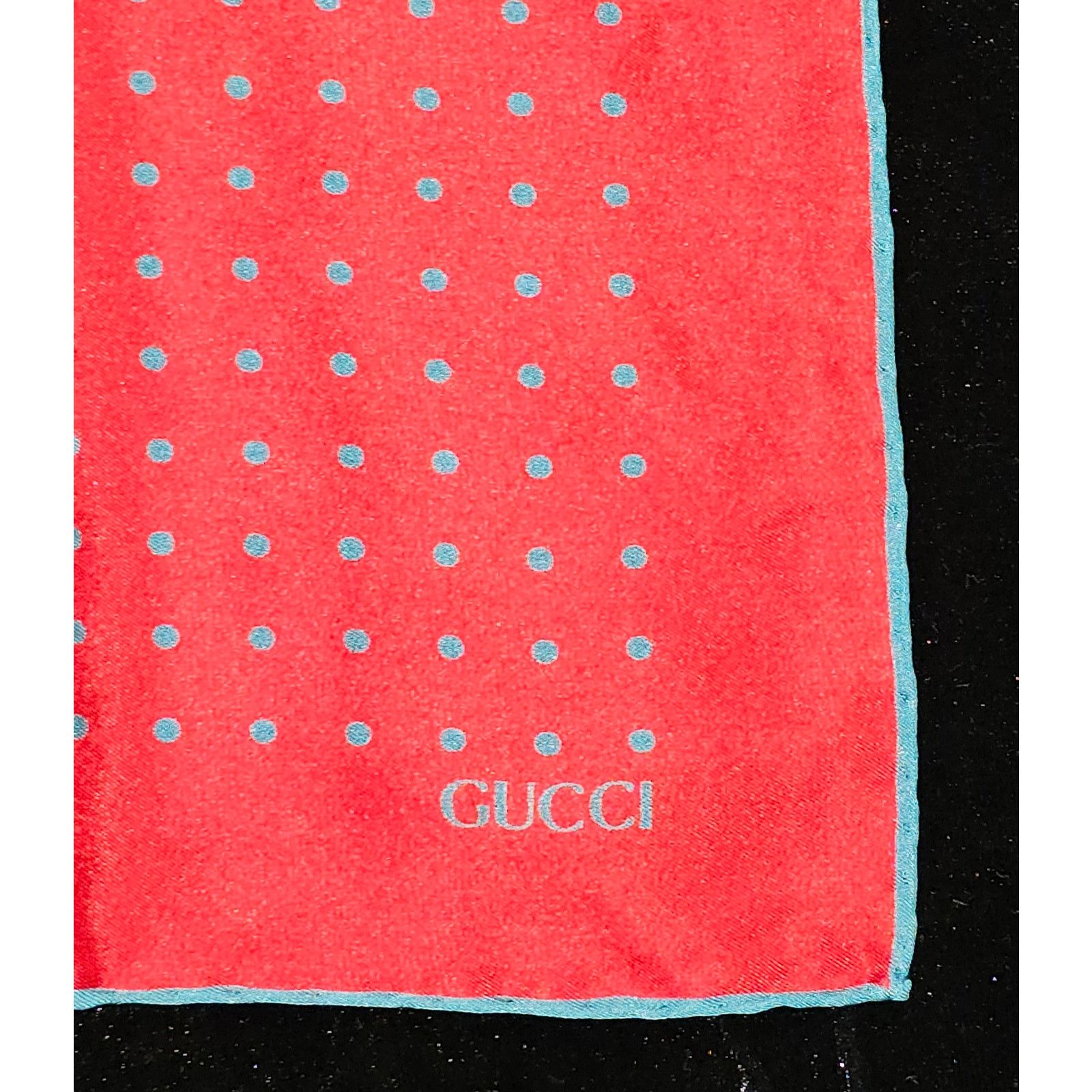 Gucci Gucci Silk Polka Dot Pocket Square /Handkerchief Size ONE SIZE - 1 Thumbnail