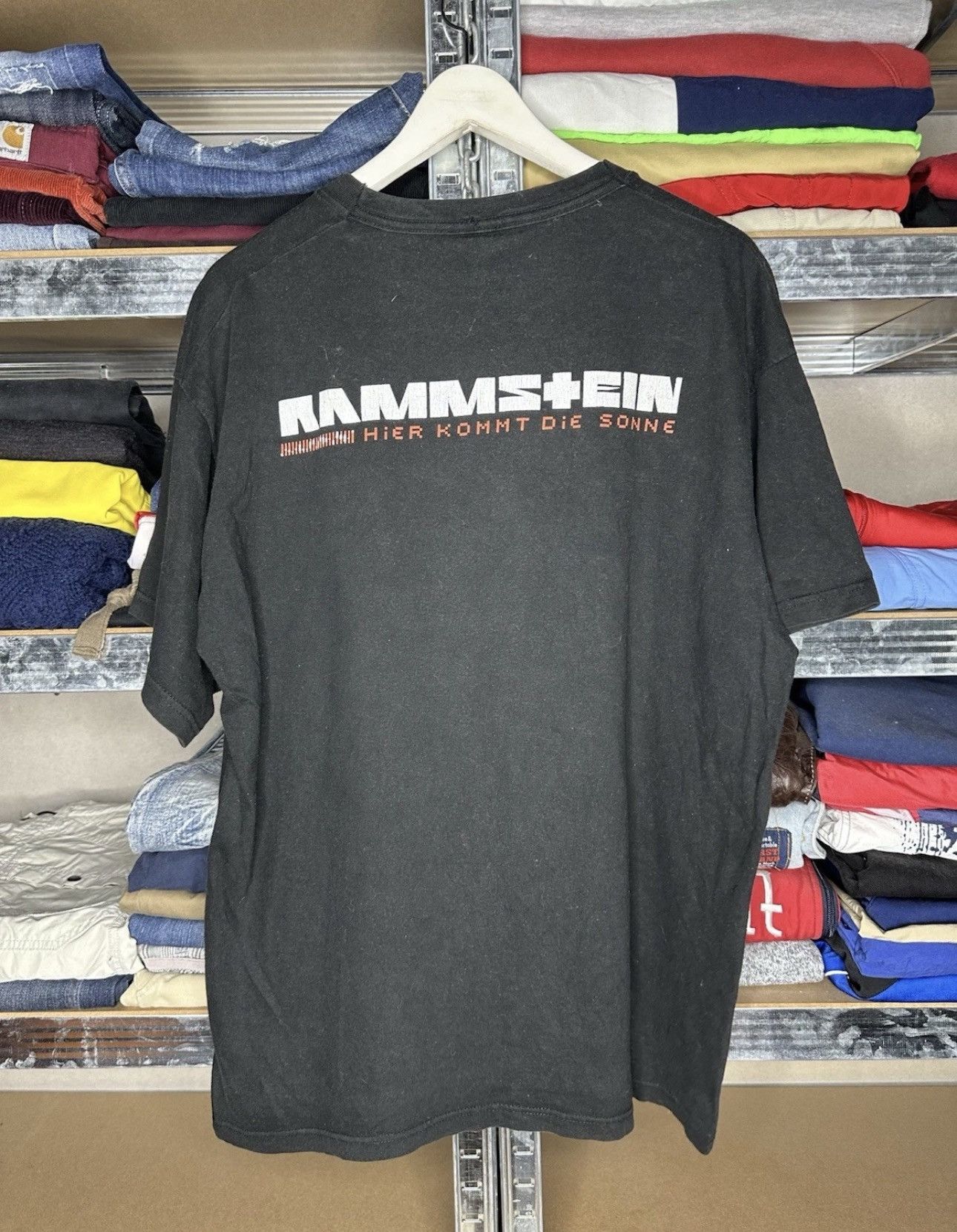Other Vintage Rammstein Die Sonne Burn Over Print Shirt Band Tee Size US XL / EU 56 / 4 - 2 Thumbnail