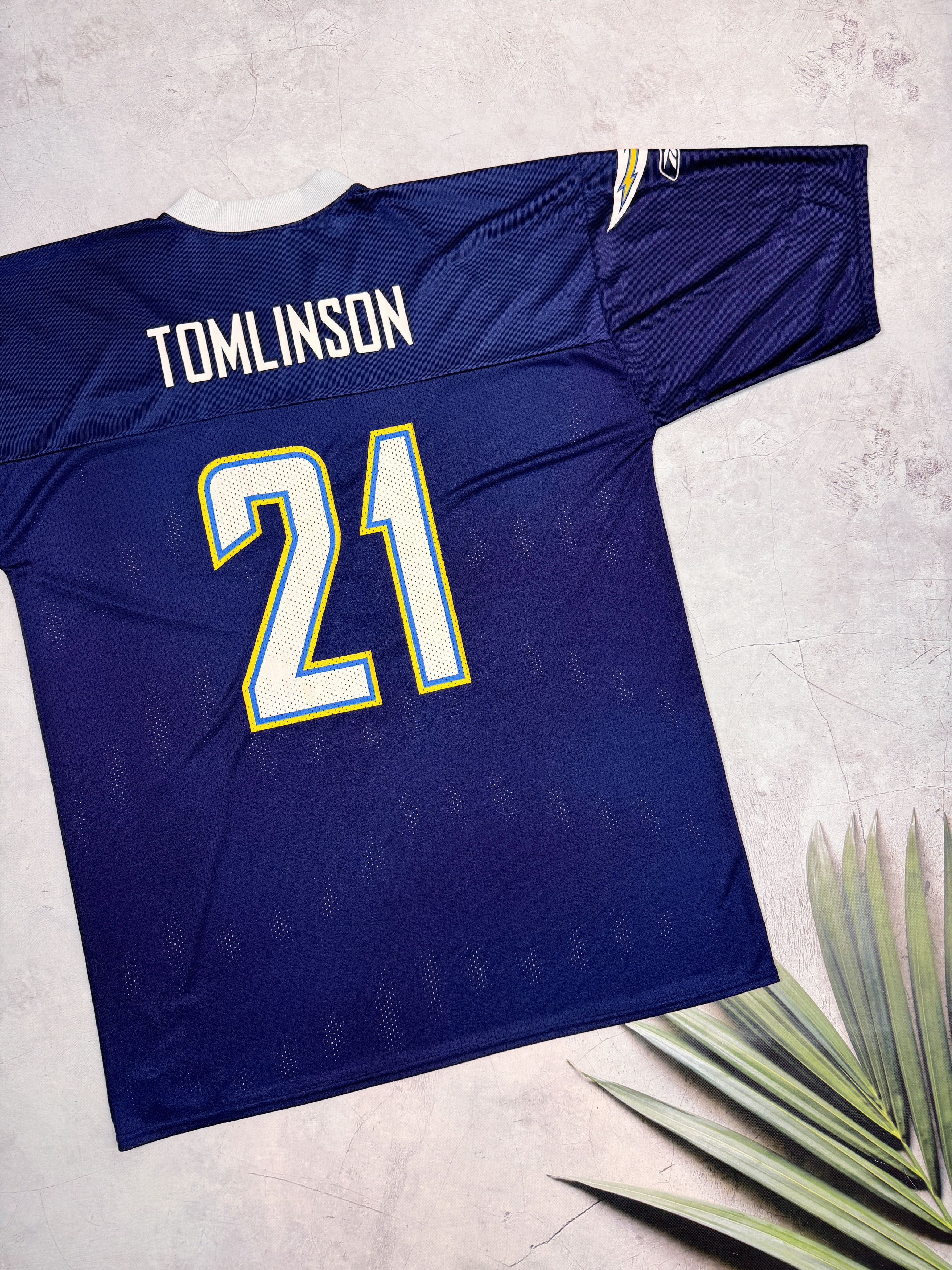 NFL × Reebok × Vintage 2007 Los Angeles Chargers NFL Jersey #21 TOMLINSON by Reebok Size US XL / EU 56 / 4 - 17 Thumbnail