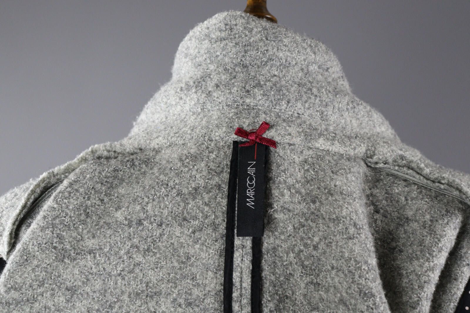 Designer Marc Cain Gray Wool Gray Blazer Jacket Size 3 Size M / US 6-8 / IT 42-44 - 9 Thumbnail