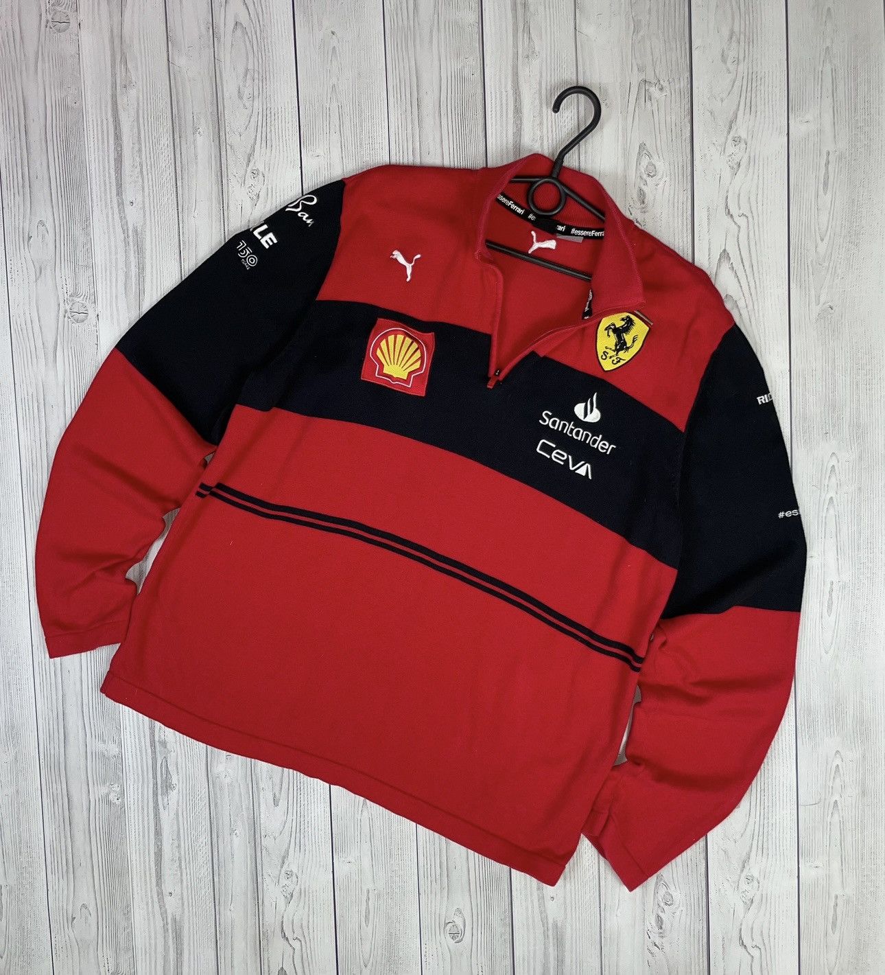 Puma Vintage Puma Ferrari Shell racing sweatshirt size XL logo Size US XL / EU 56 / 4 - 1 Thumbnail